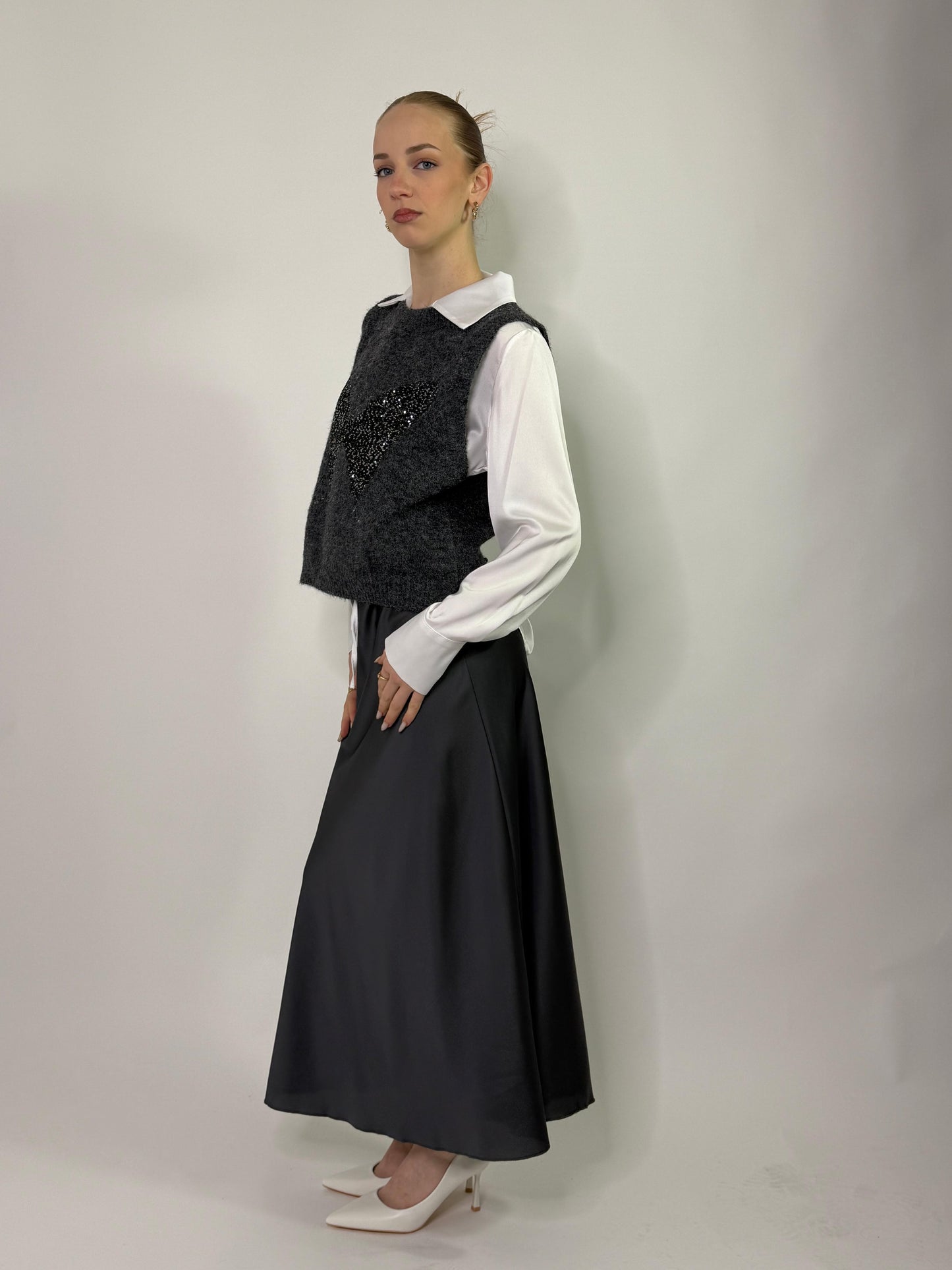 Gilet Black fiocco