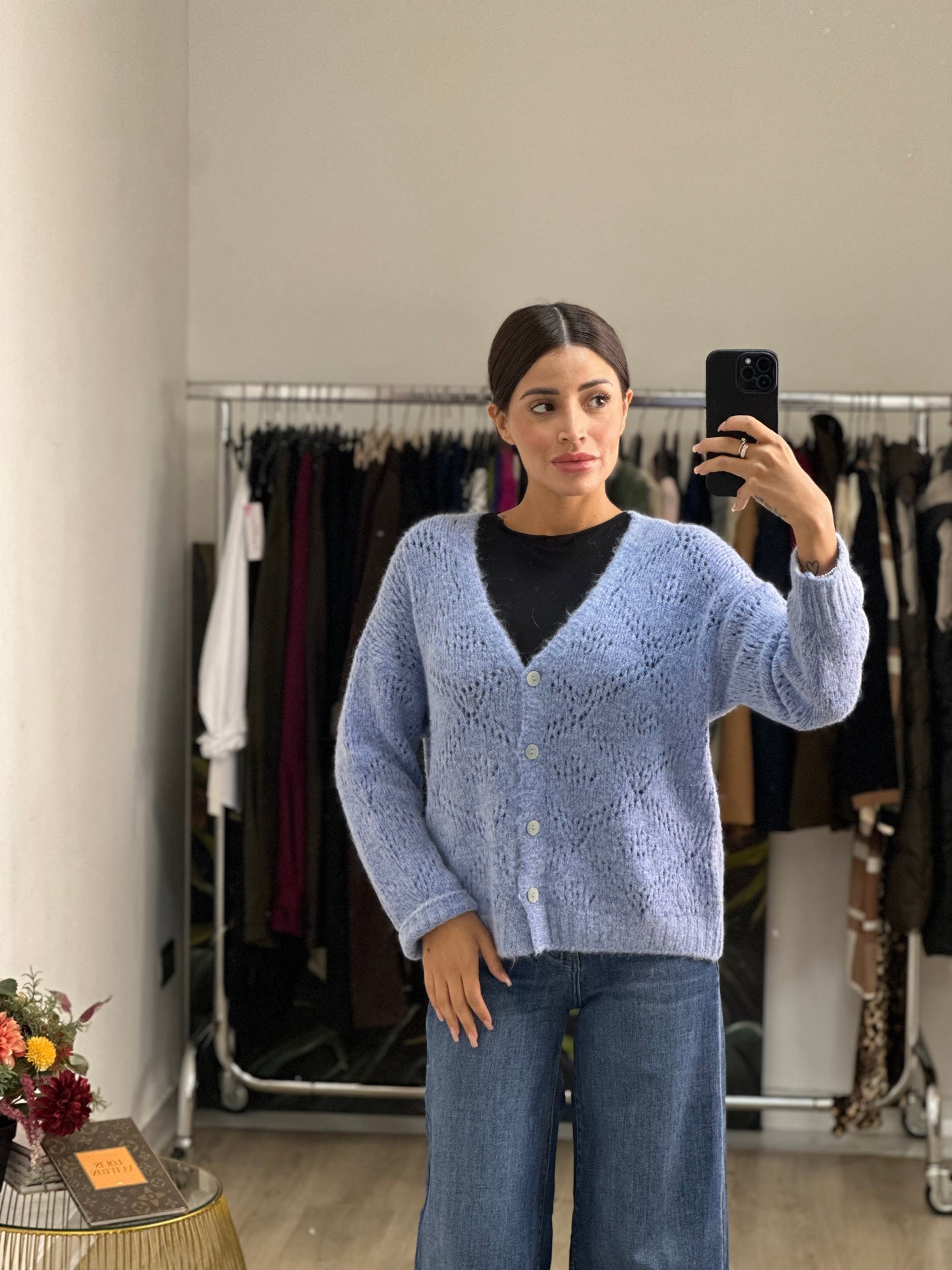 Cardigan Corto Traforato