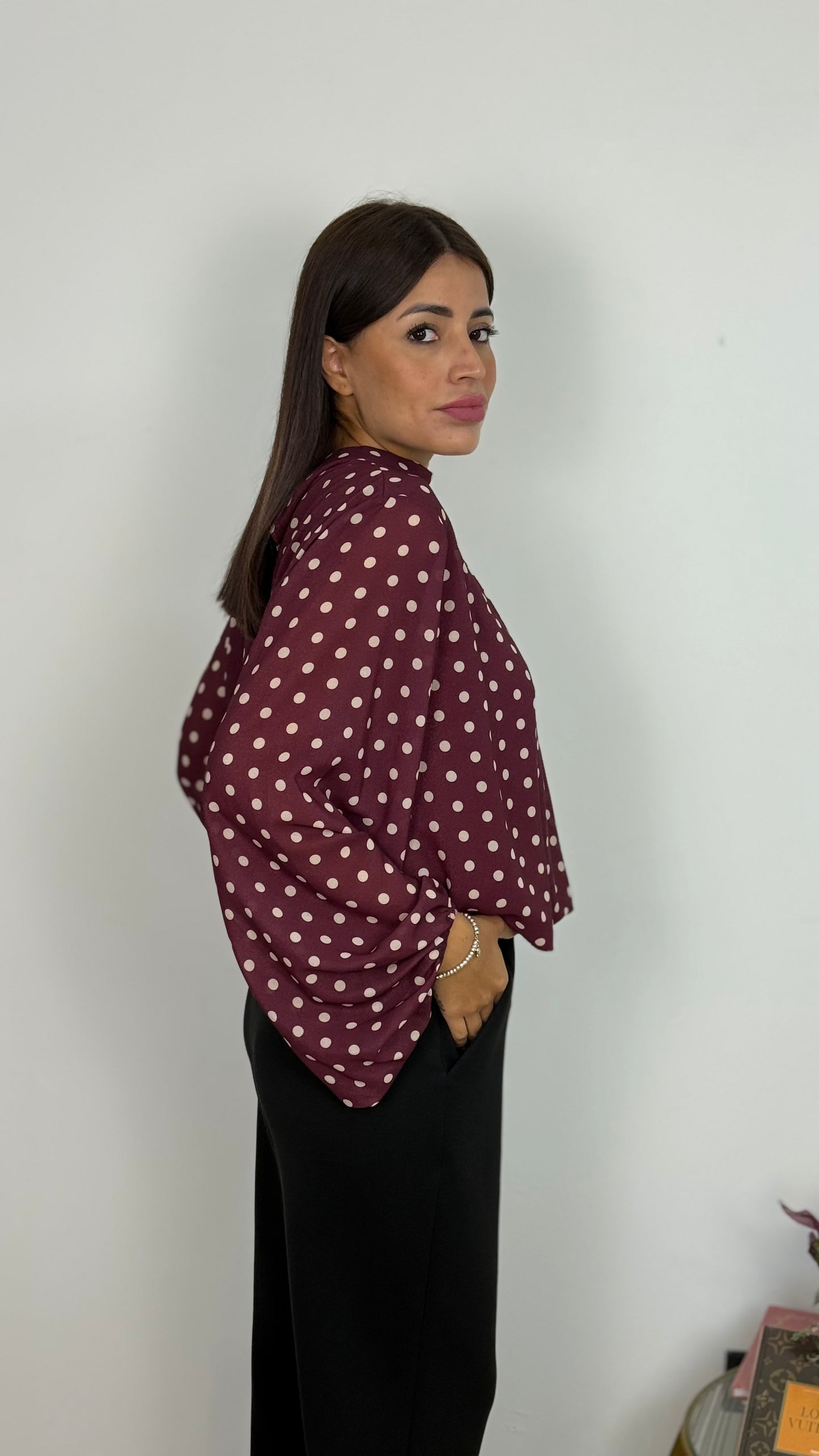 Camicia a pois
