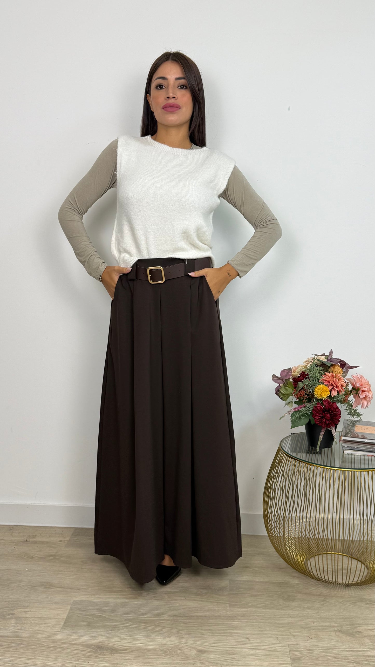 Gilet misto lana