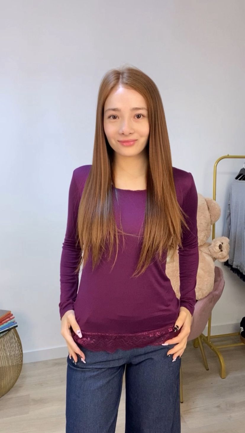 Maglia basic con pizzo