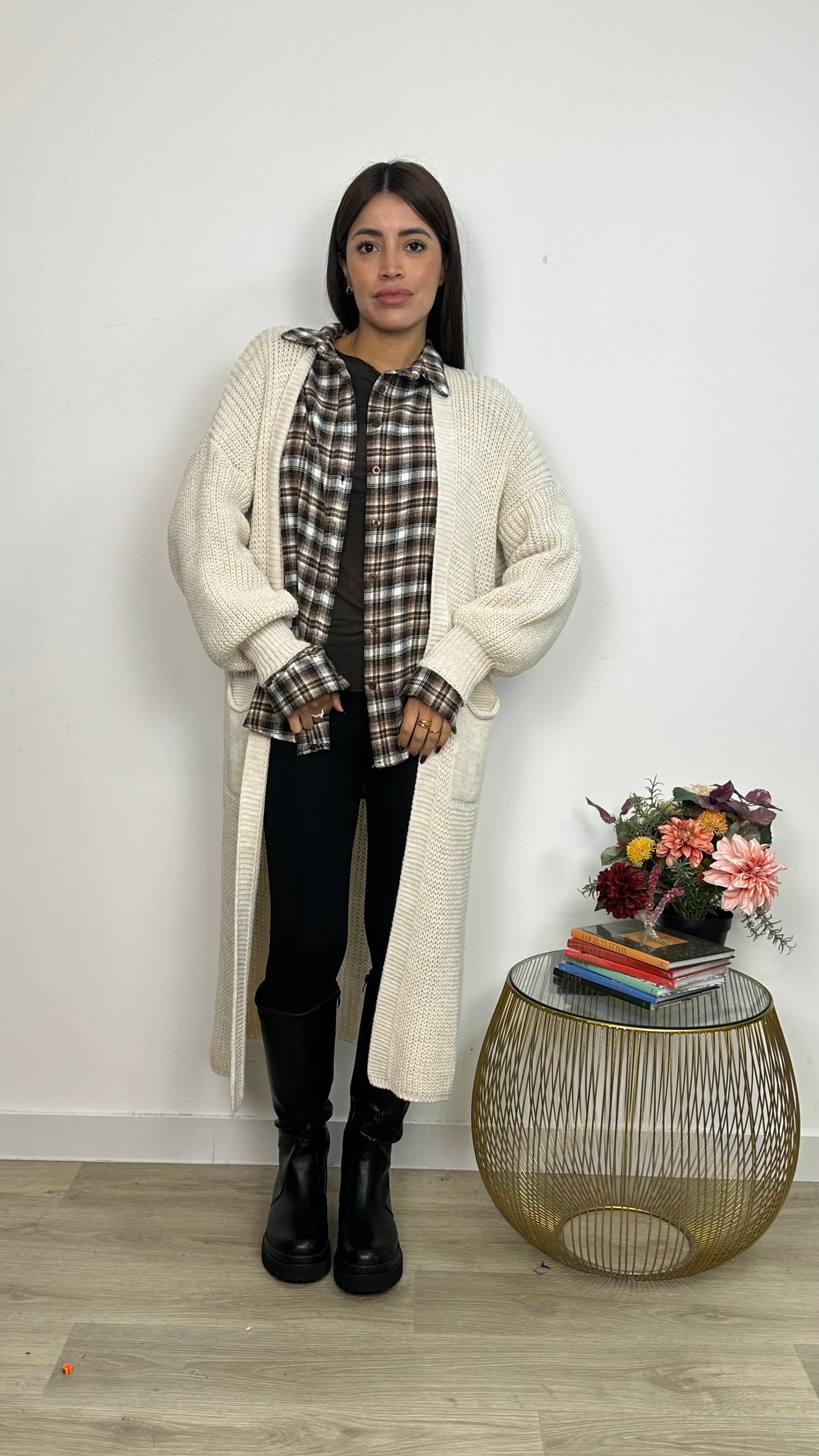CARDIGAN LUNGO IN MAGLIA