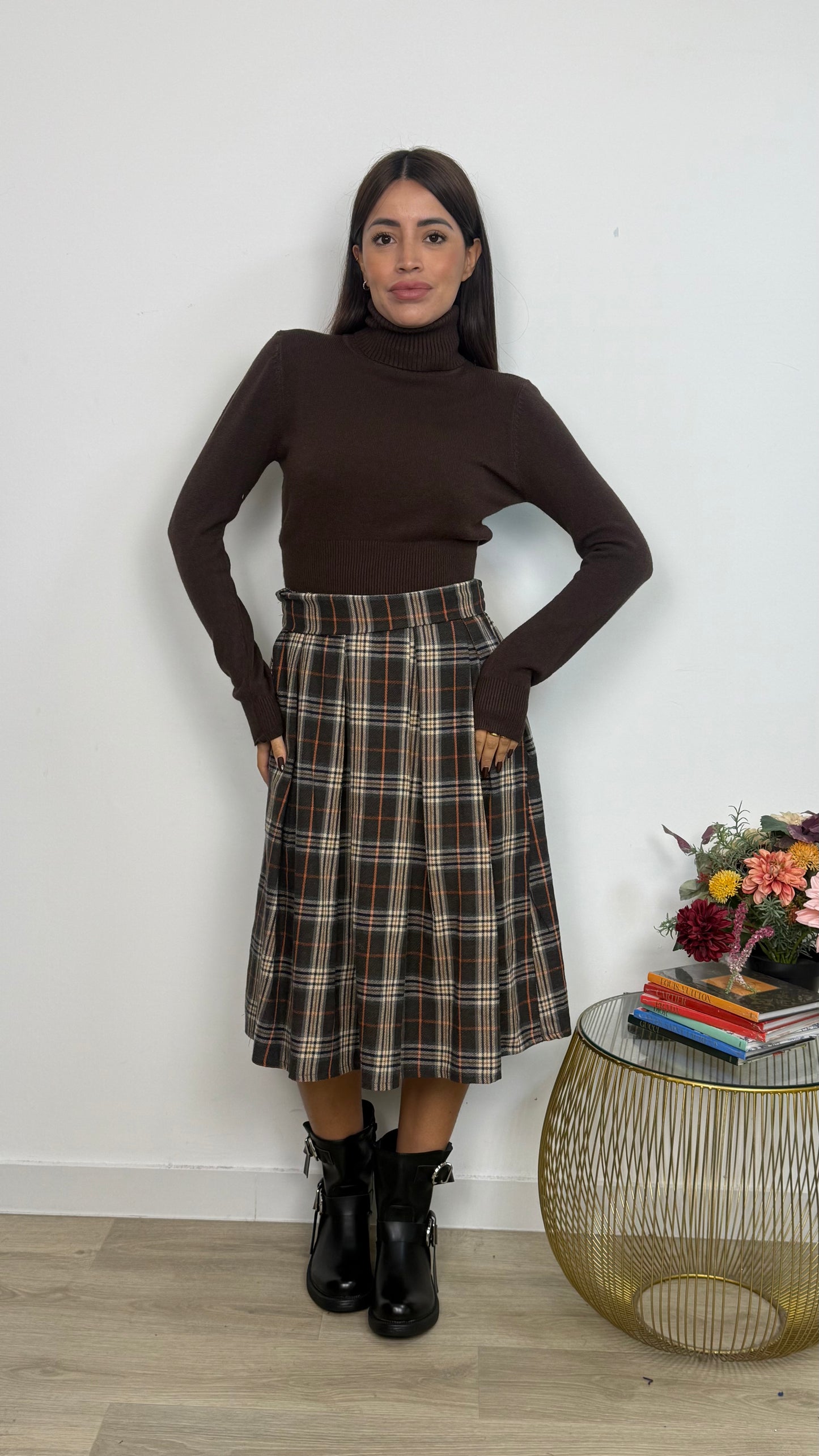 Maglione Basic a Collo Alto