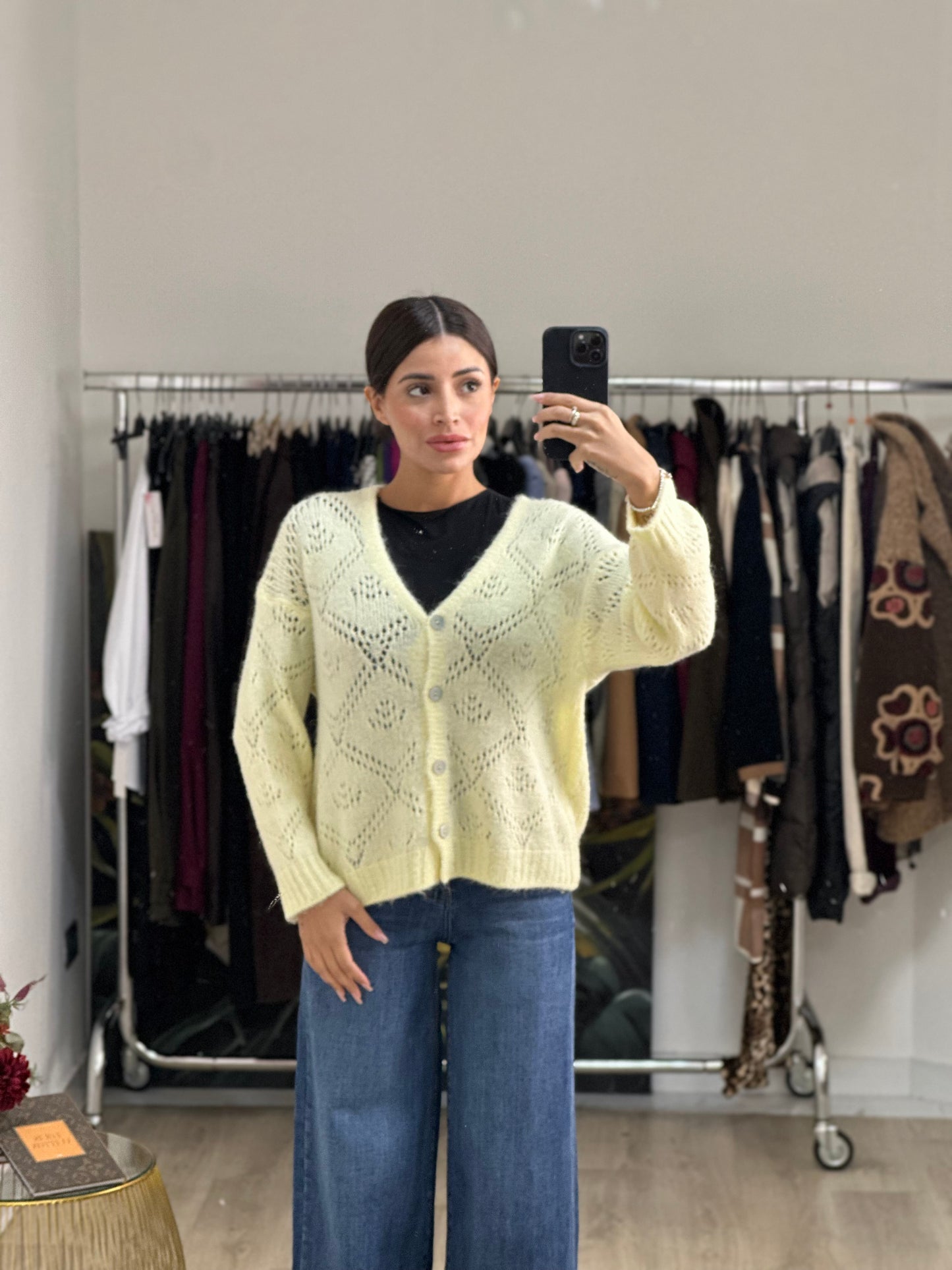 Cardigan Corto Traforato