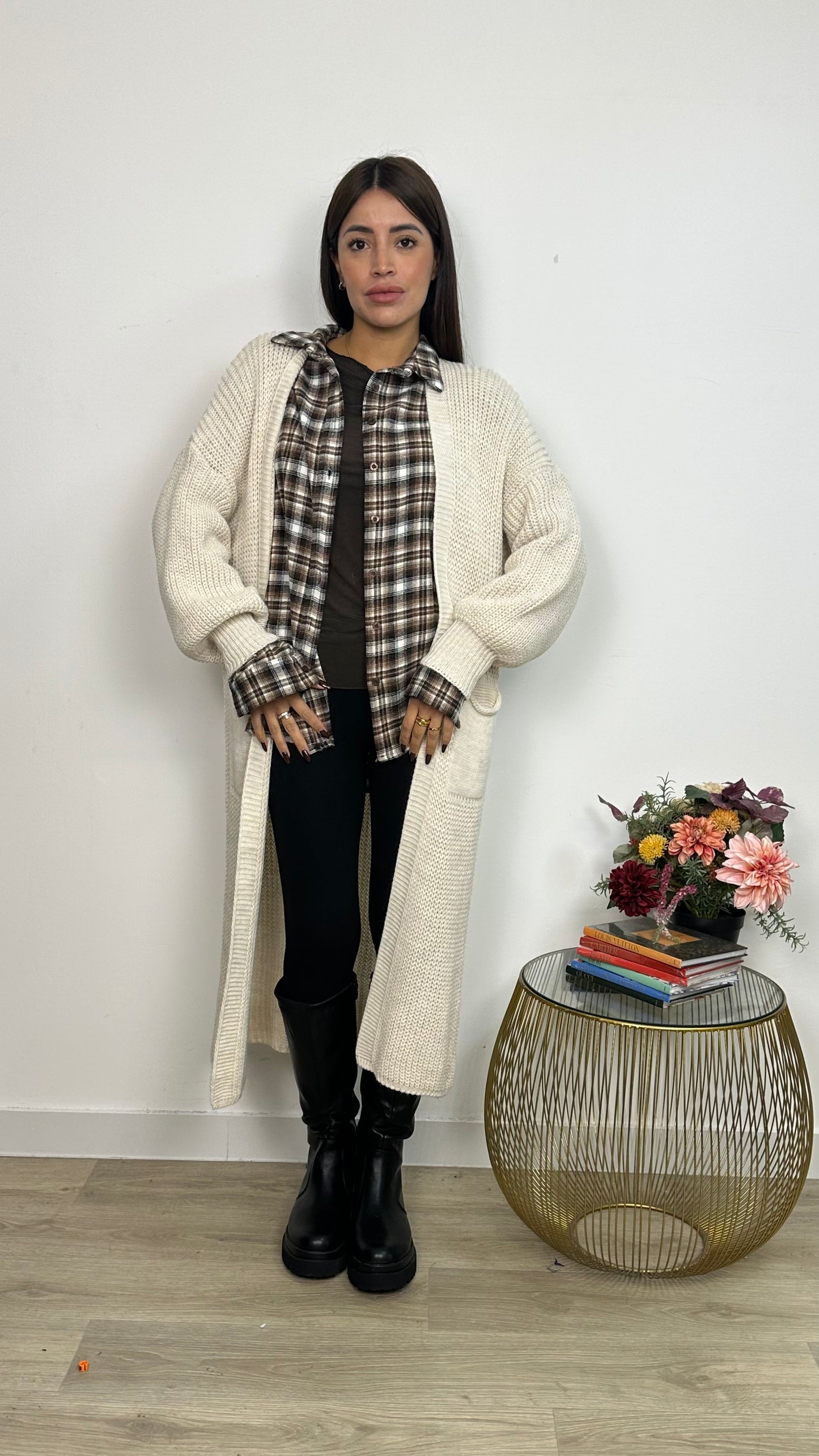 CARDIGAN LUNGO IN MAGLIA