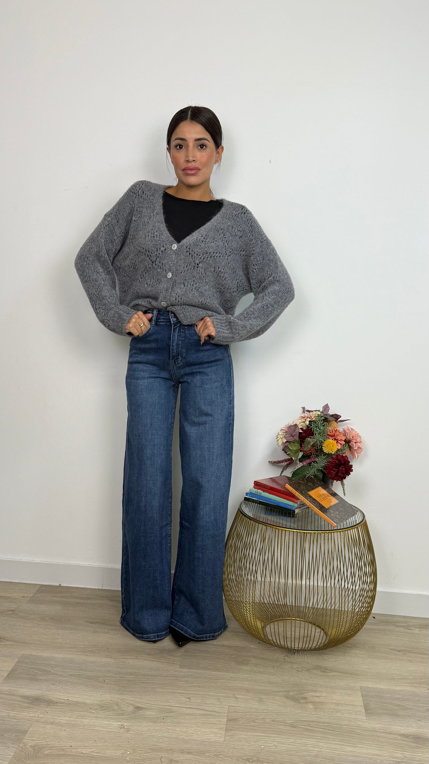 Cardigan Corto Traforato