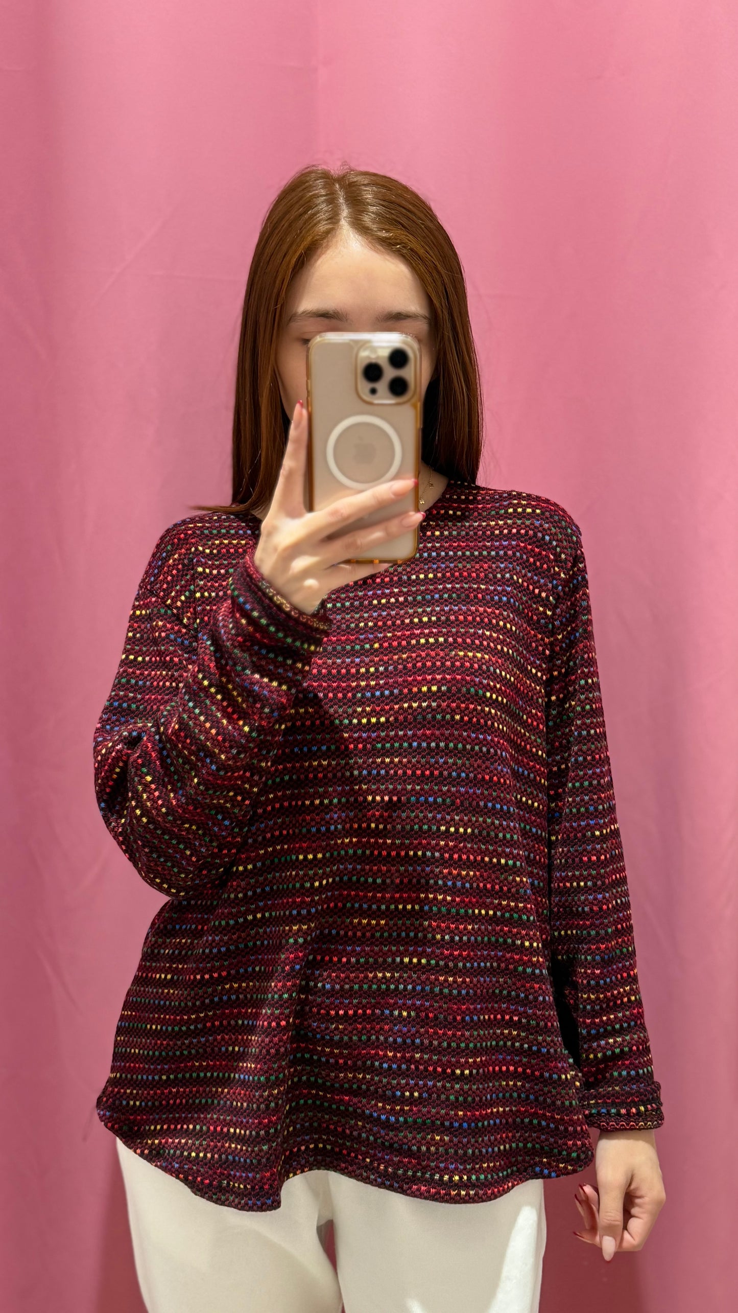 maglia pois multicolori