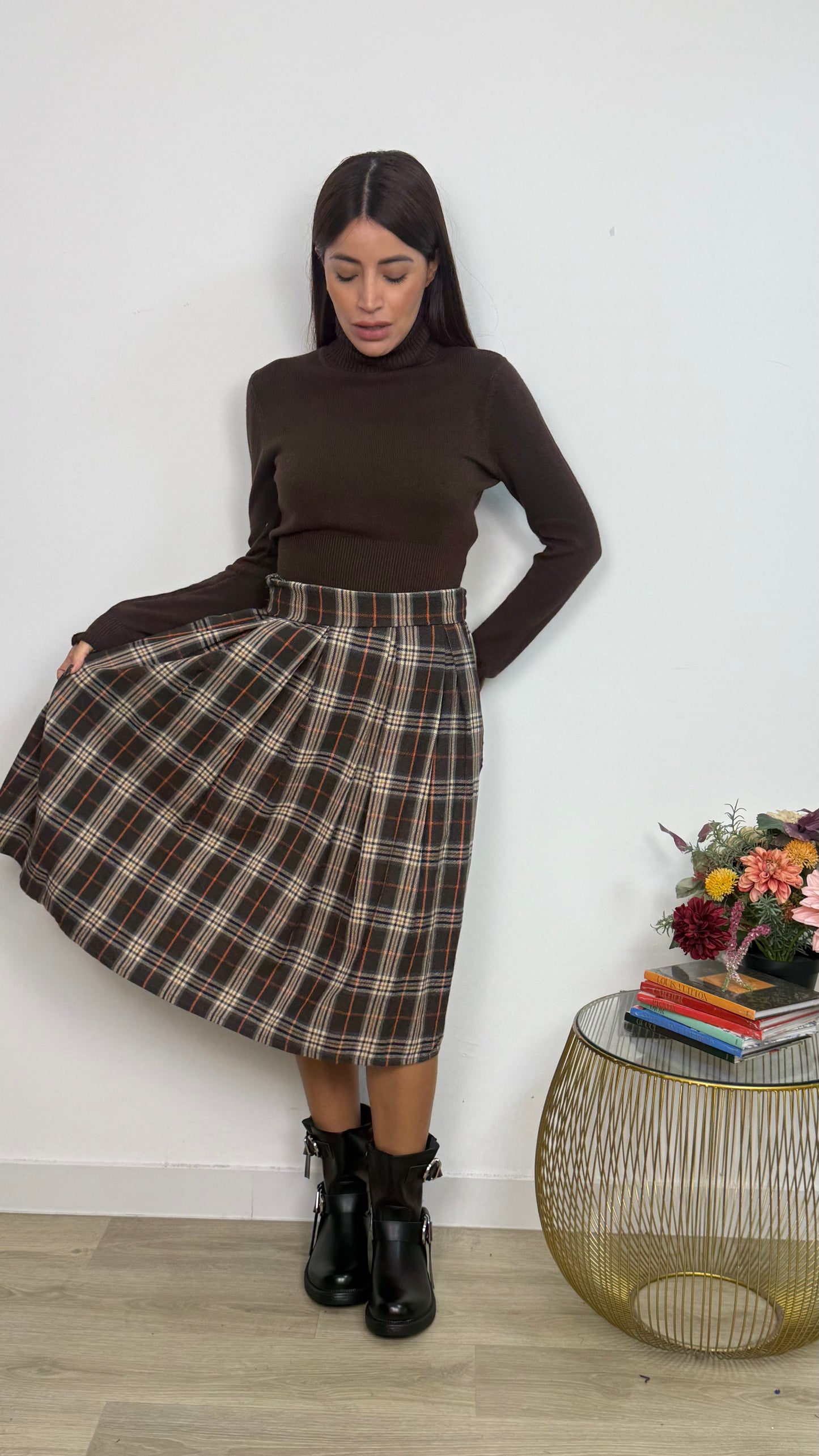 Maglione Basic a Collo Alto