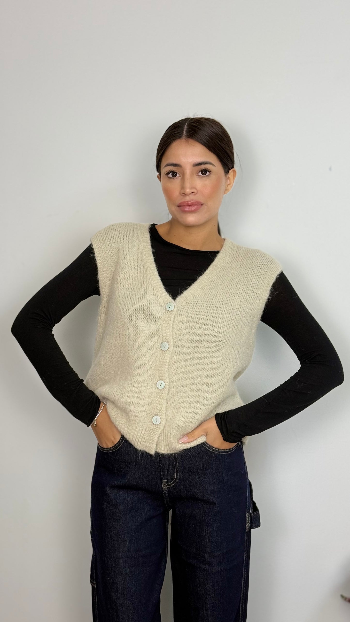 Gilet con Bottoni