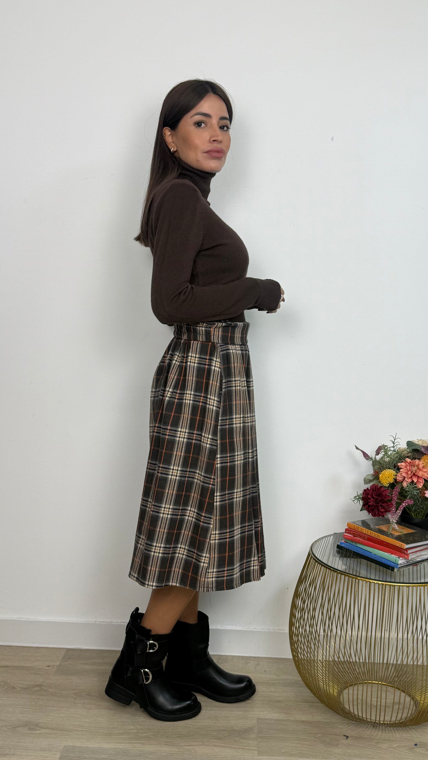 Maglione Basic a Collo Alto