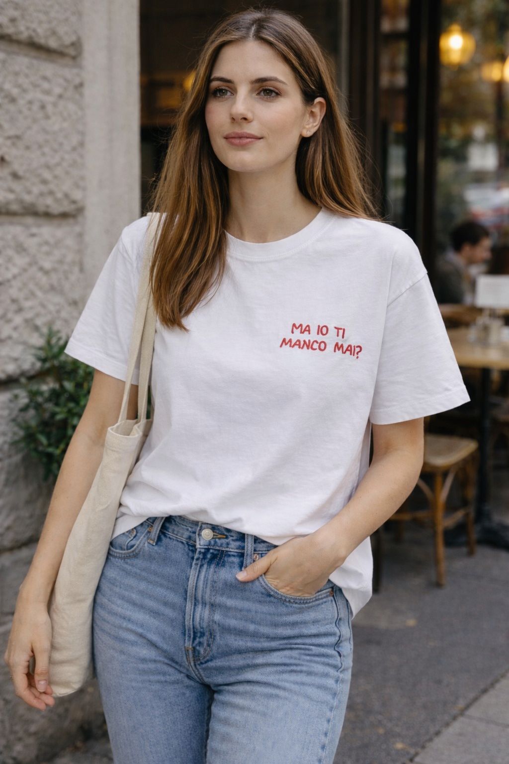 T-Shirt Over with Writes Ricamato 2.0