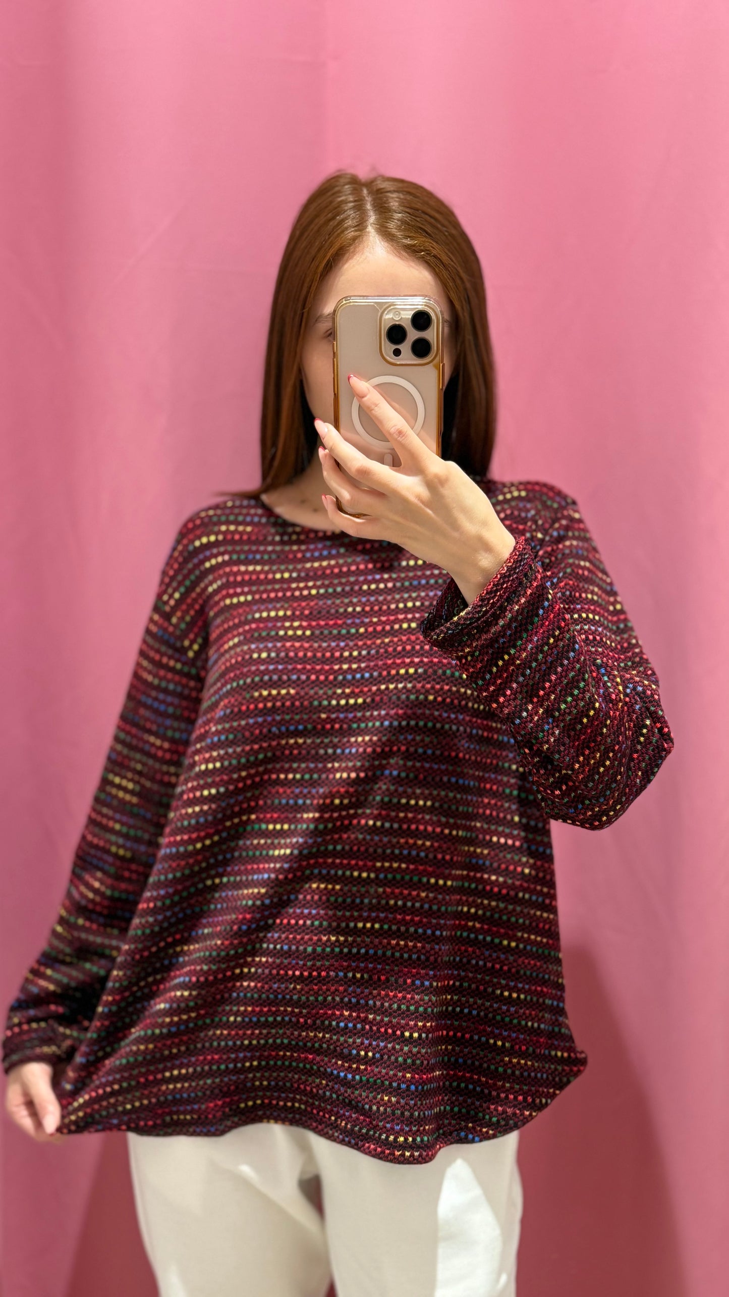 maglia pois multicolori