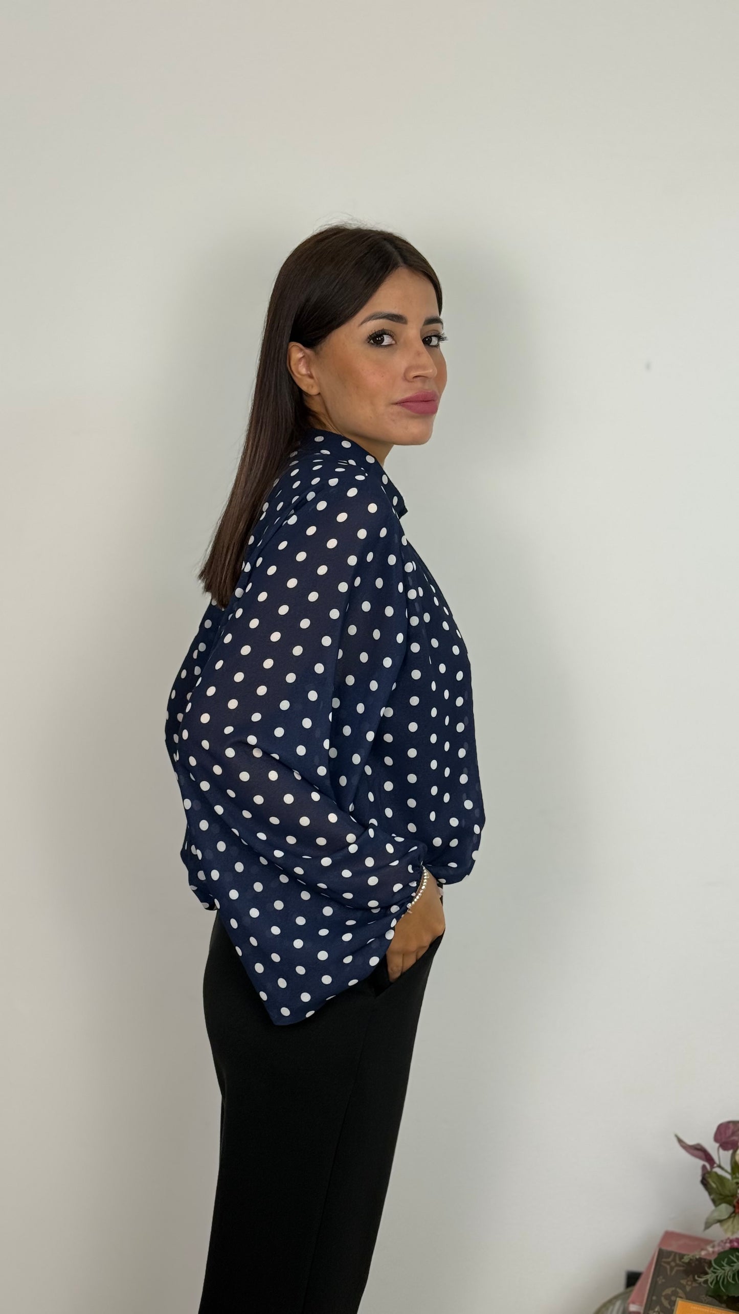 Camicia a pois