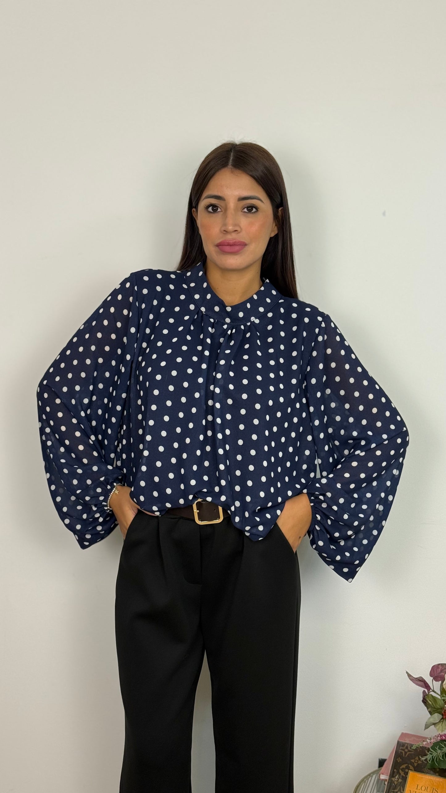 Camicia a pois