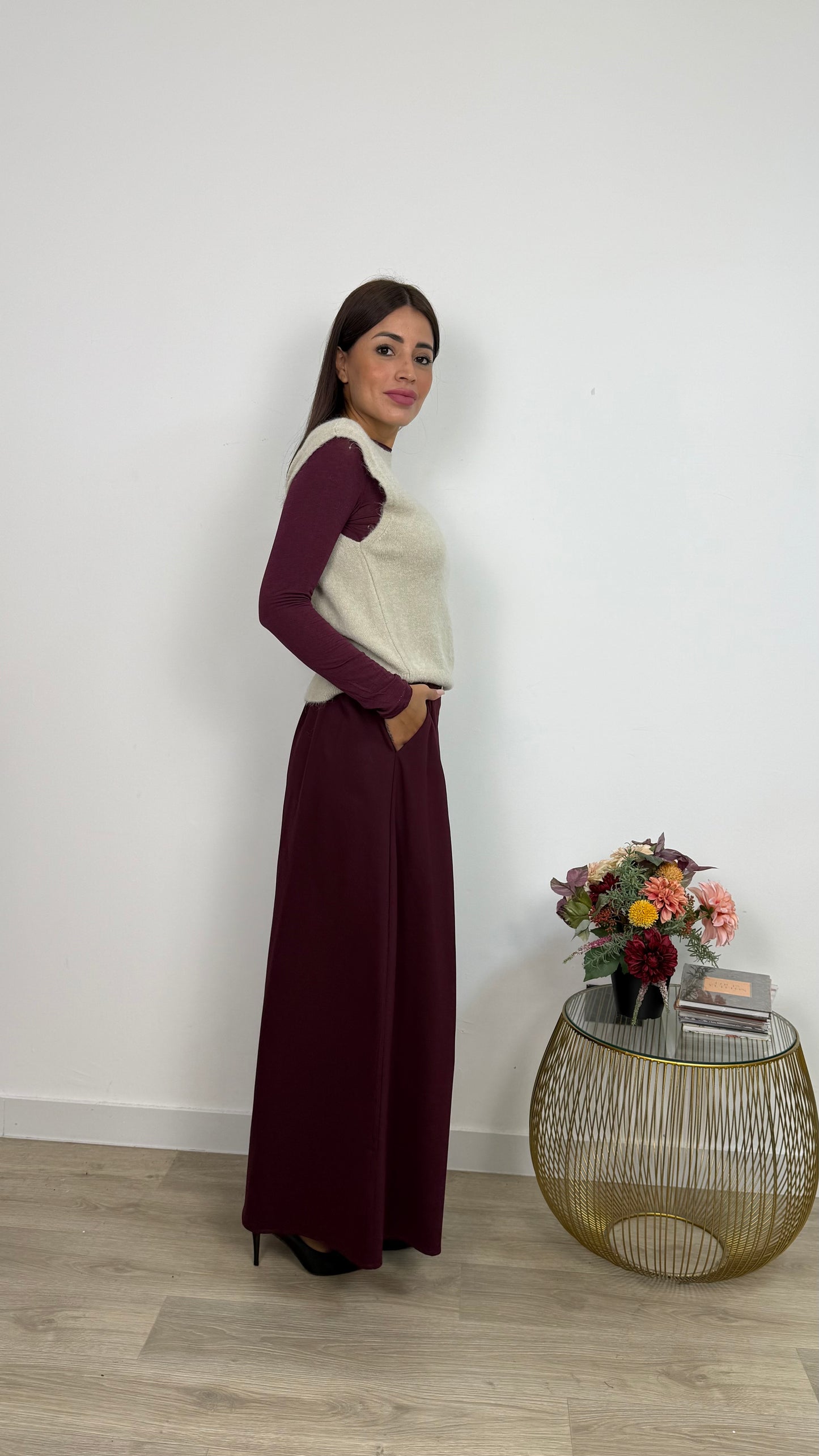 Gilet misto lana