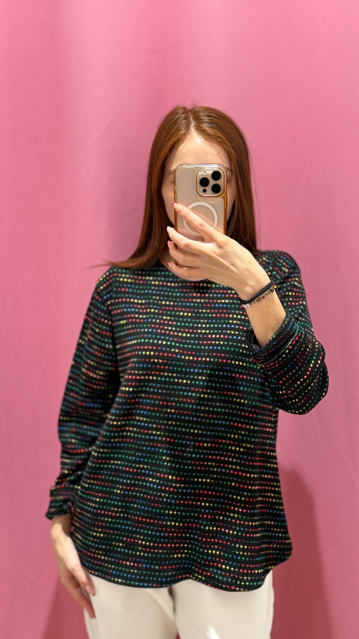 maglia pois multicolori