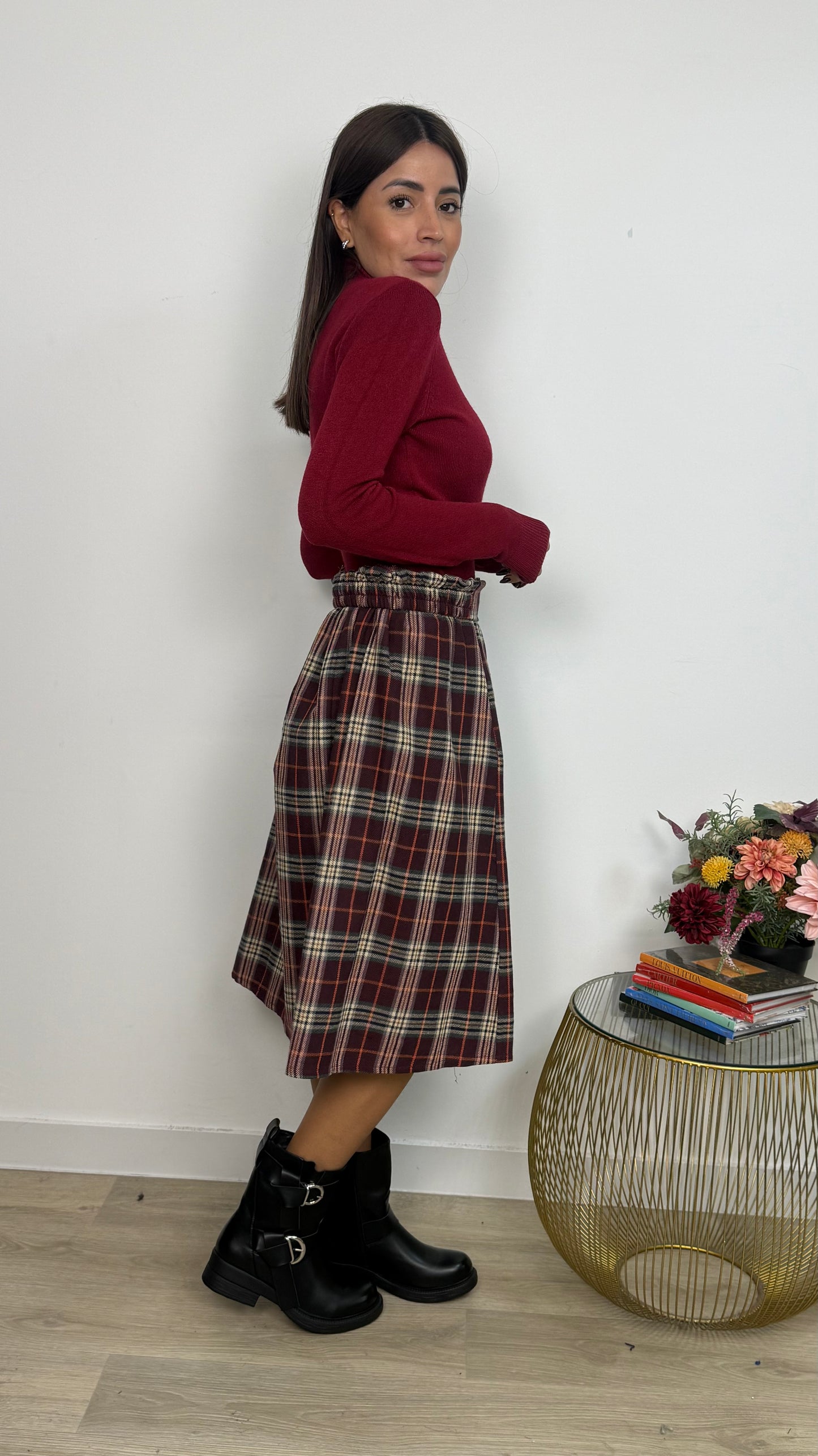 Maglione Basic a Collo Alto
