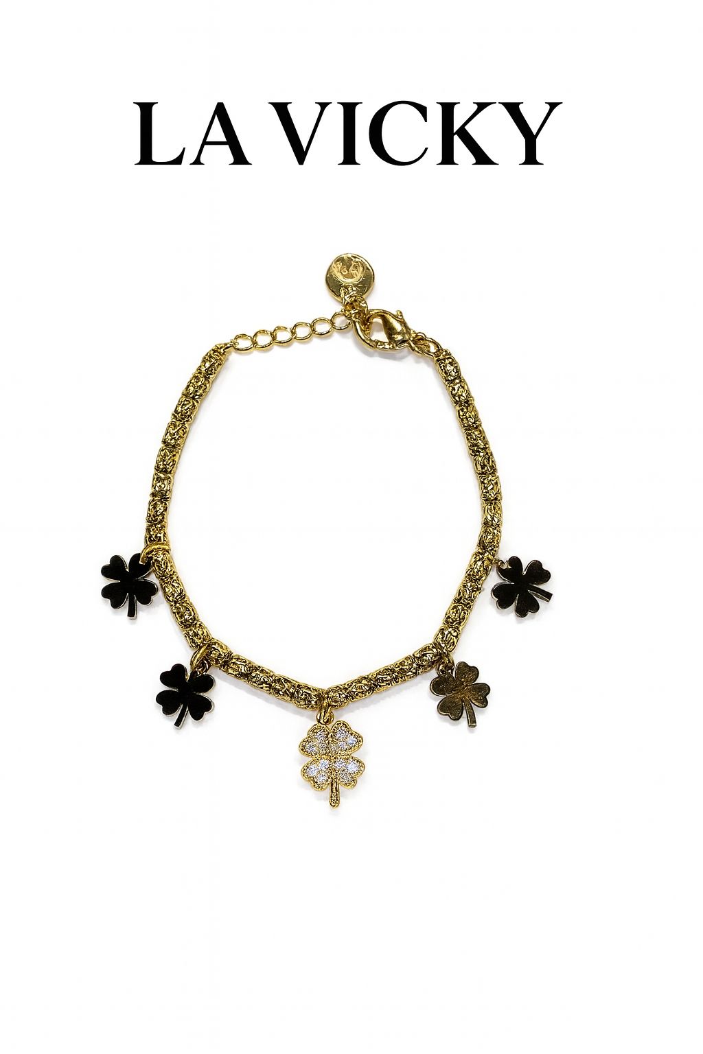 Braccialetto Quadrifogli Luccicante