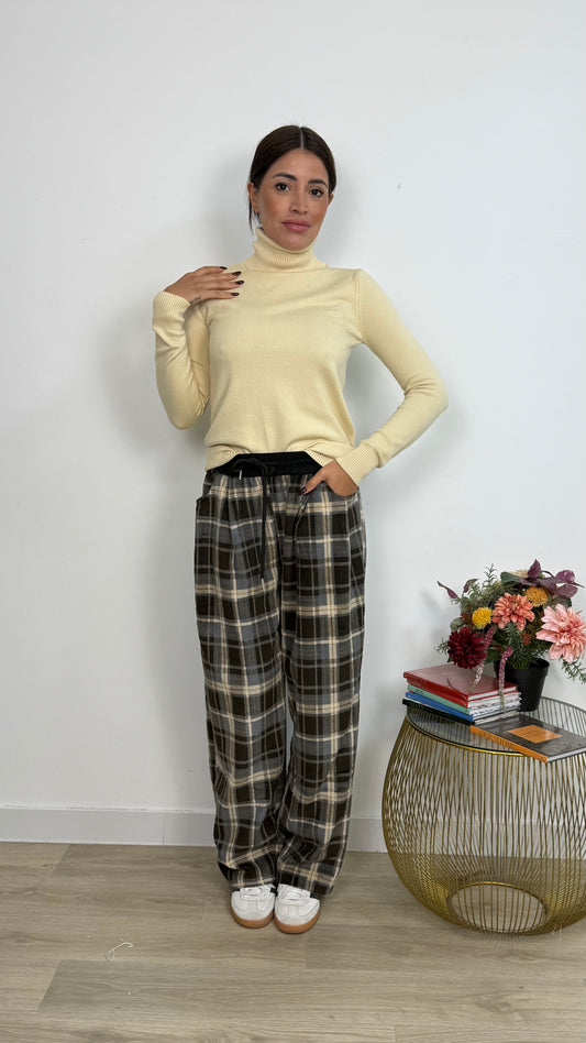 Pantalone a Quadri Joggers