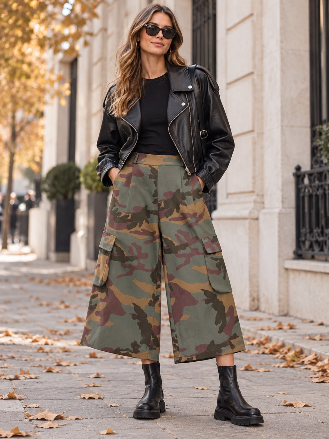 Bermuda Camouflage effetto militare