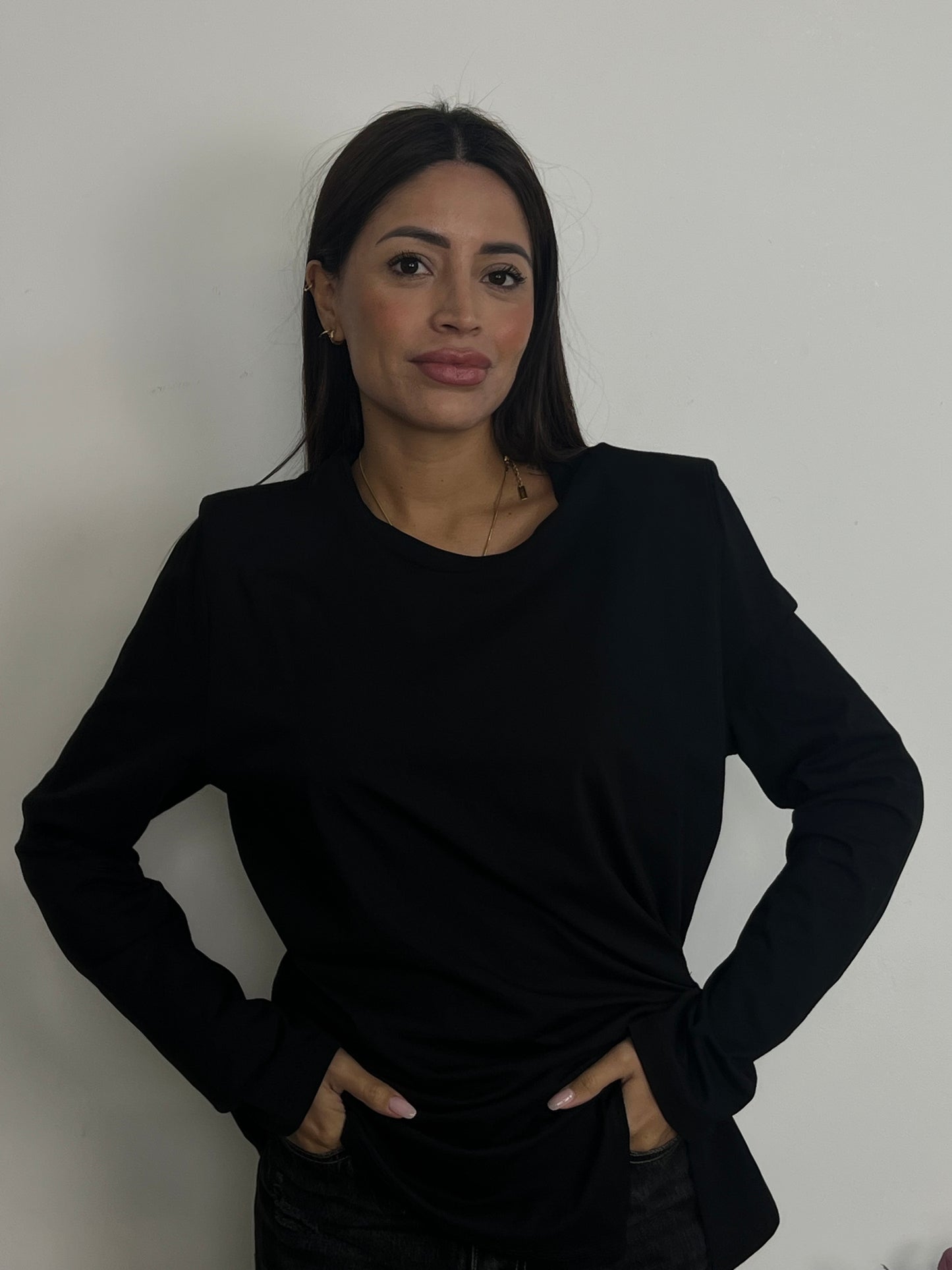 Maglia con Spalline con Lato Nodo Lumina