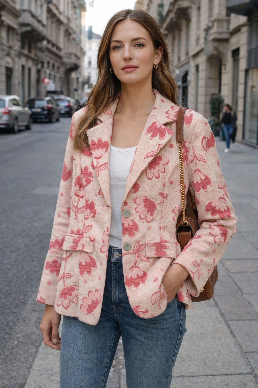 Blazer Fiorito Ricamato