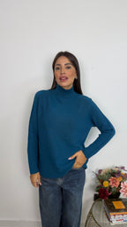 Maglione a Collo Mock