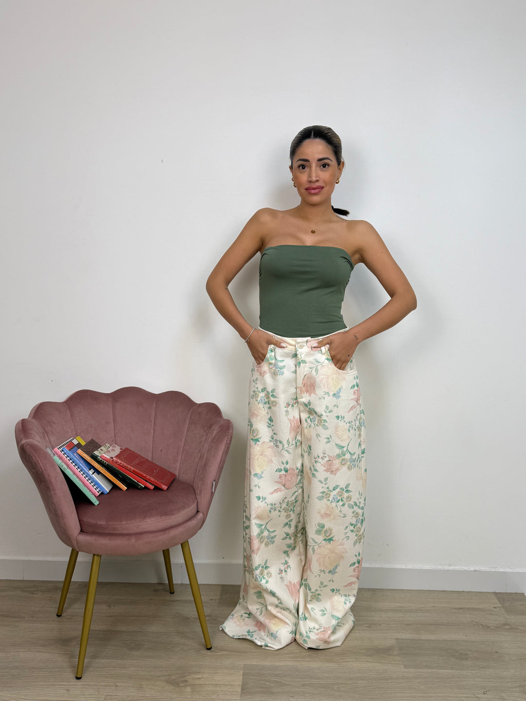 Pantalone Palazzo Flowers