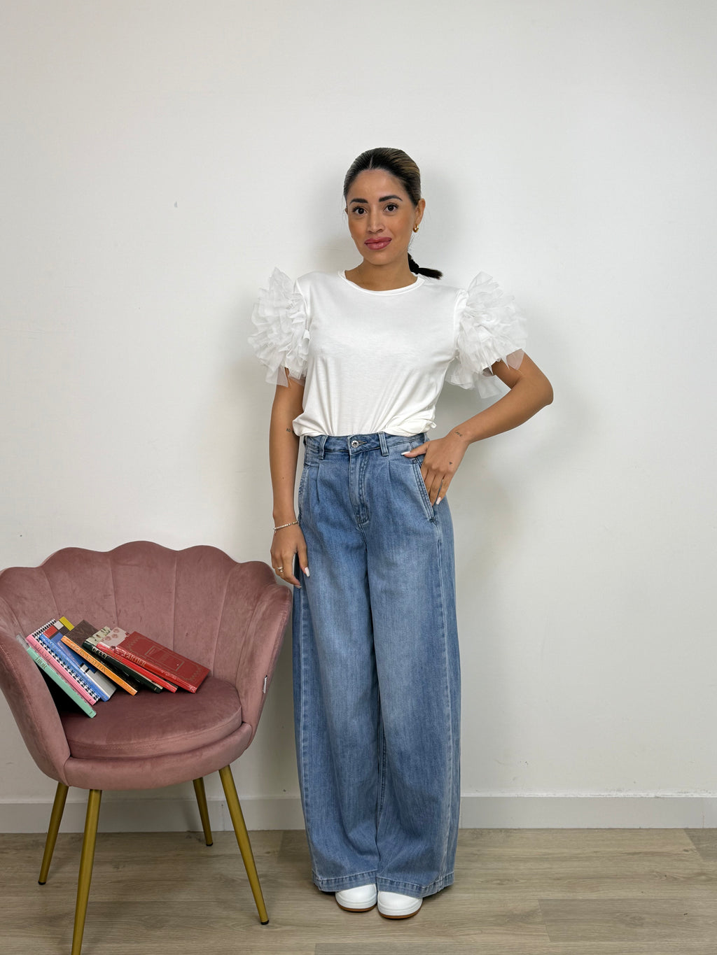 Pantalone Palazzo con le Pince