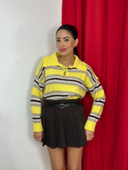 Maglia camicia a righe