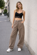 Jeans Ballon Coffee