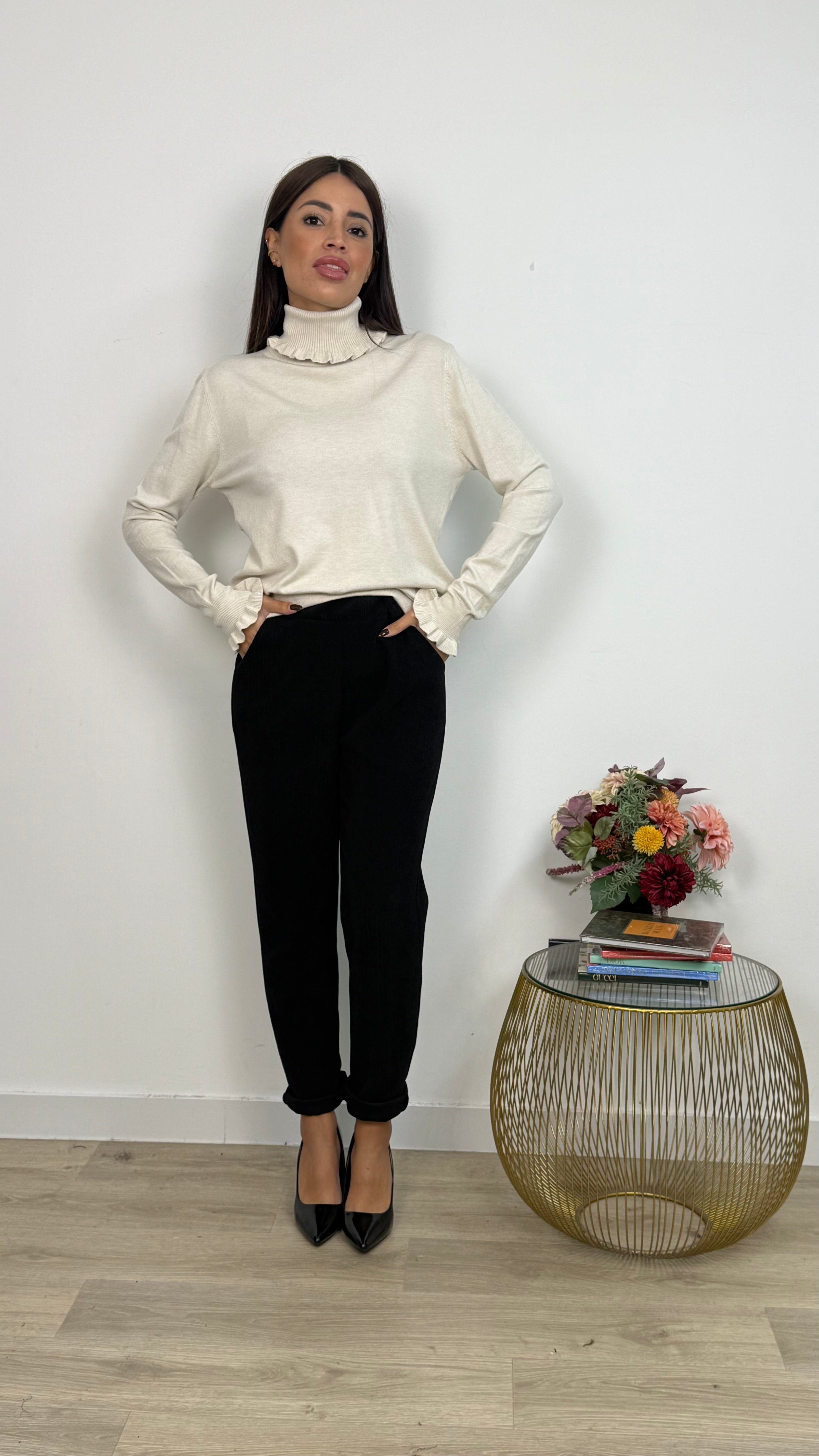 Pantalone in Velluto a Sigaretta