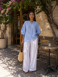 Camicia Maniche Arricciate