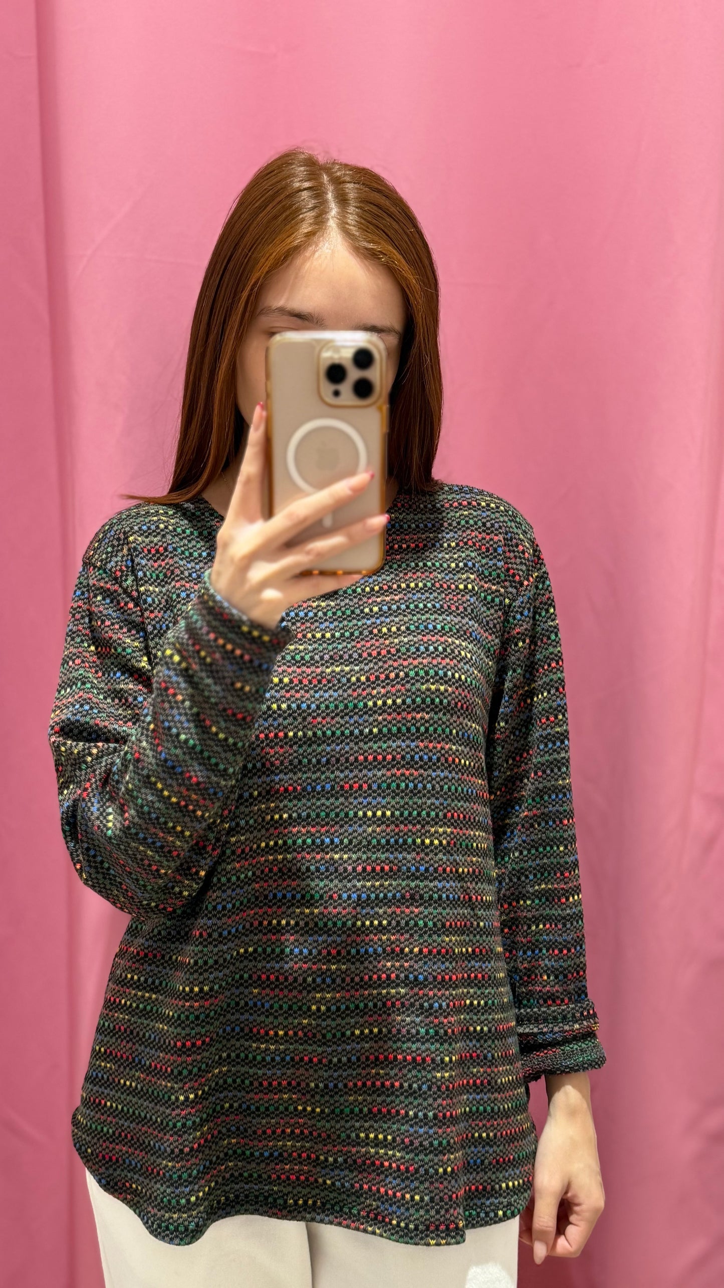 maglia pois multicolori