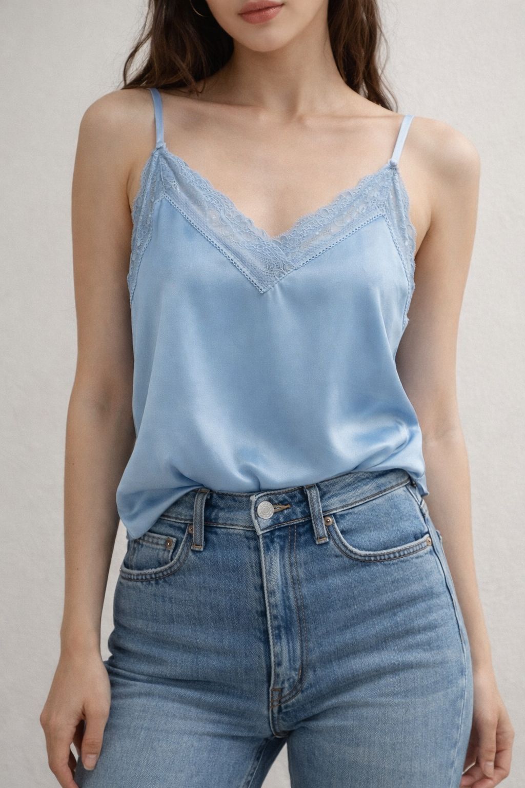 Canotta in Raso con Pizzo