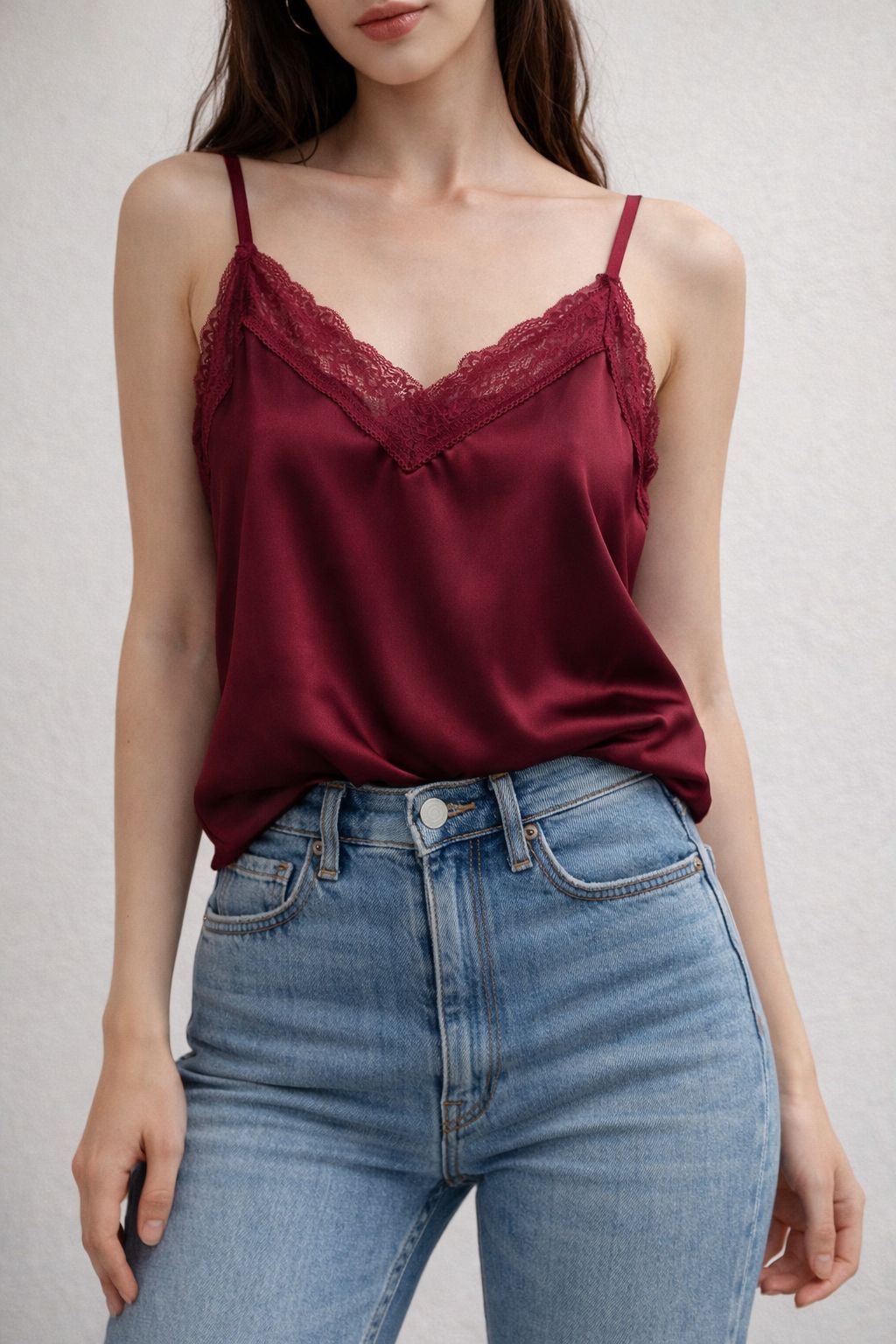 Canotta in Raso con Pizzo