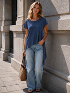 Maglia Lunga Taglio Vivo Wendy Trendy