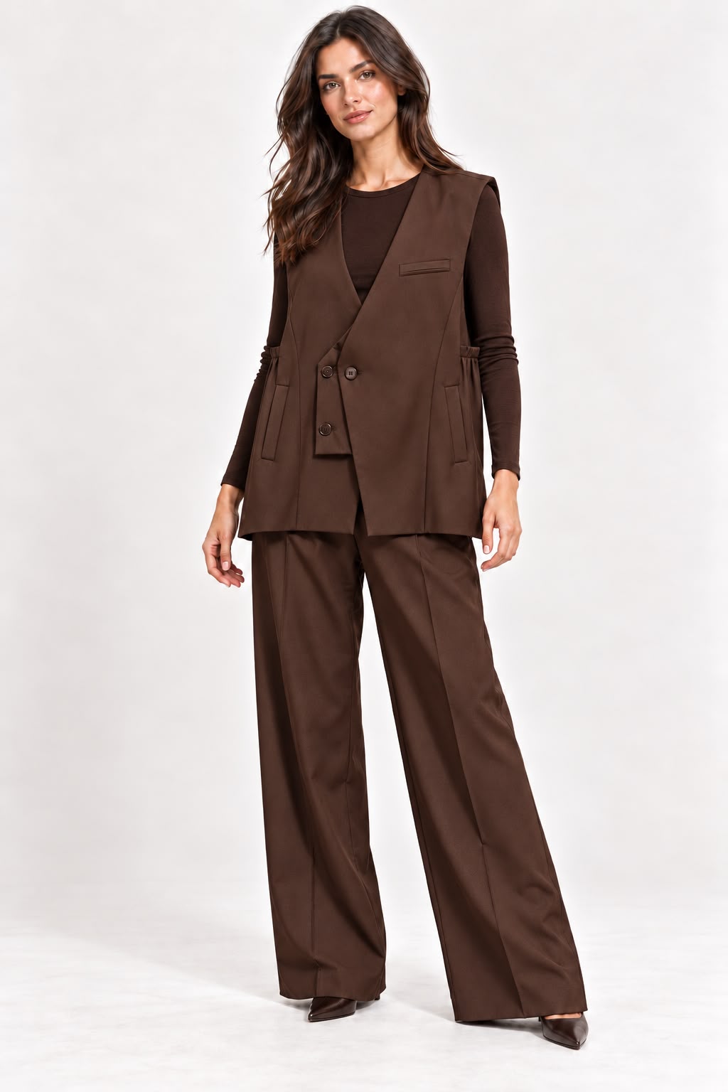 Gilet Chiusura Assimetrica