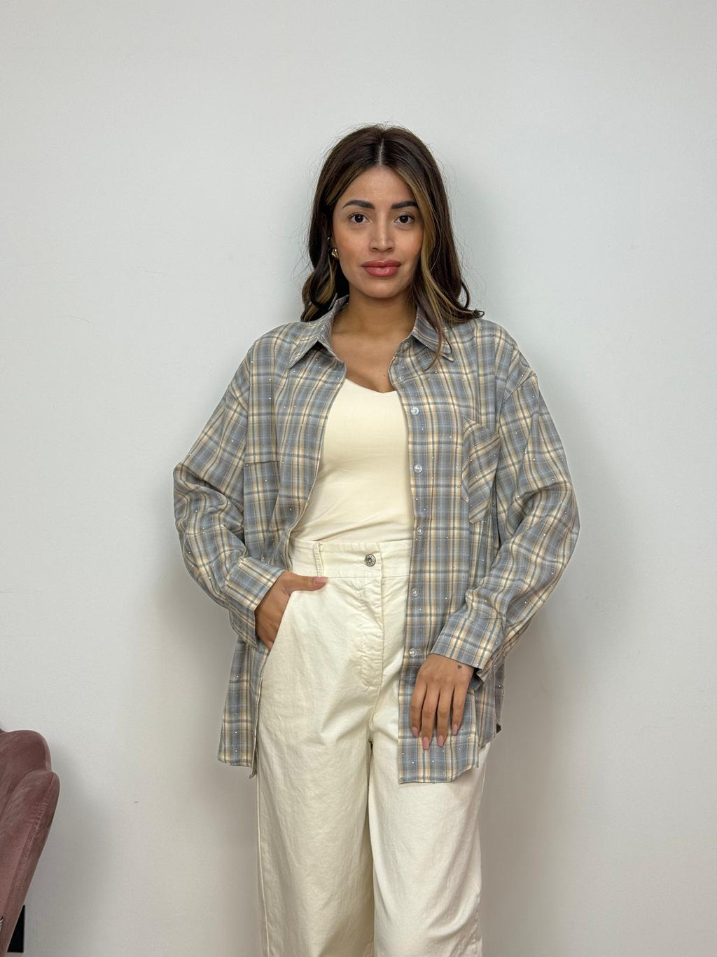 Camicia con Micro Punti Luce