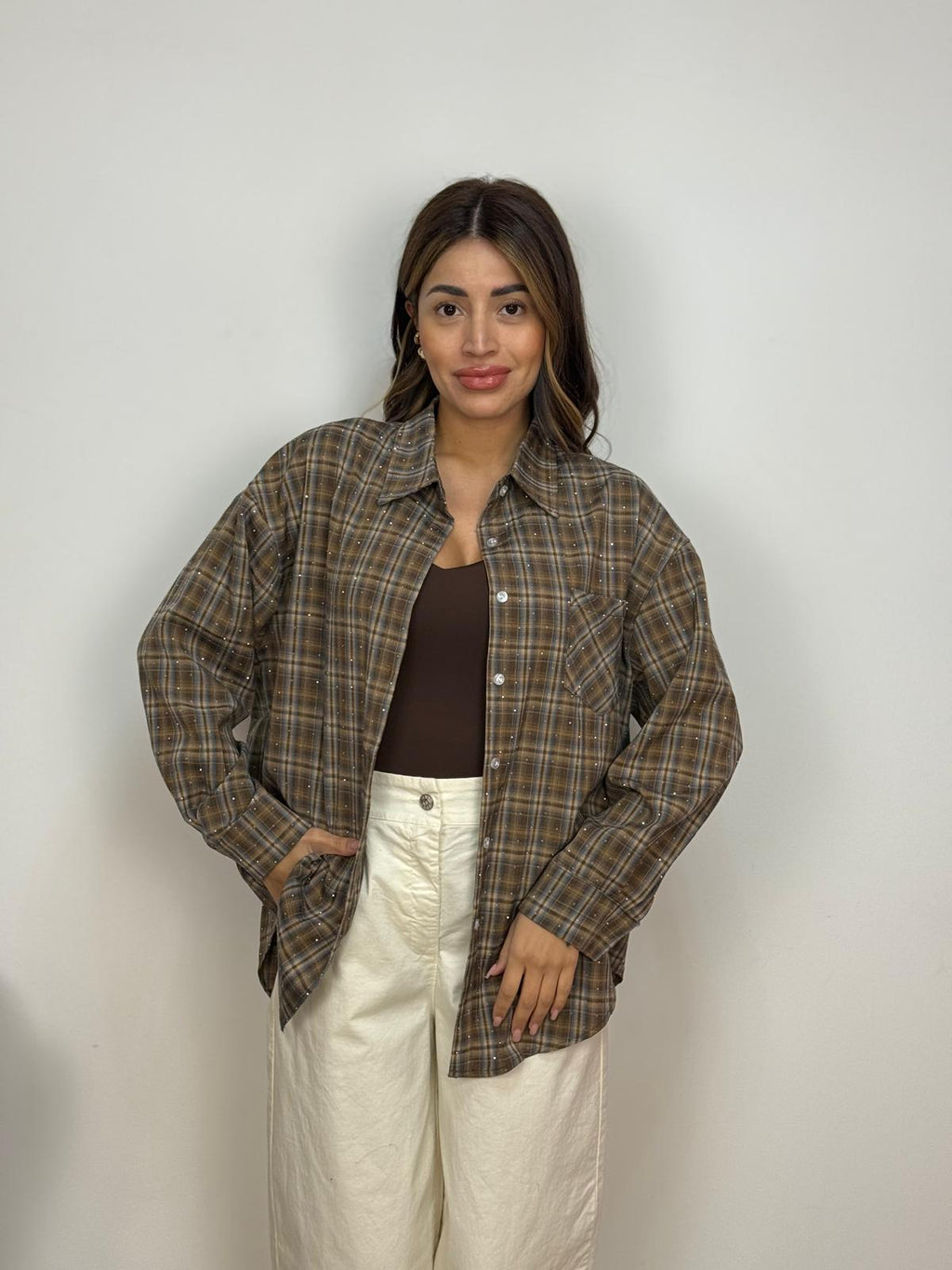 Camicia con Micro Punti Luce