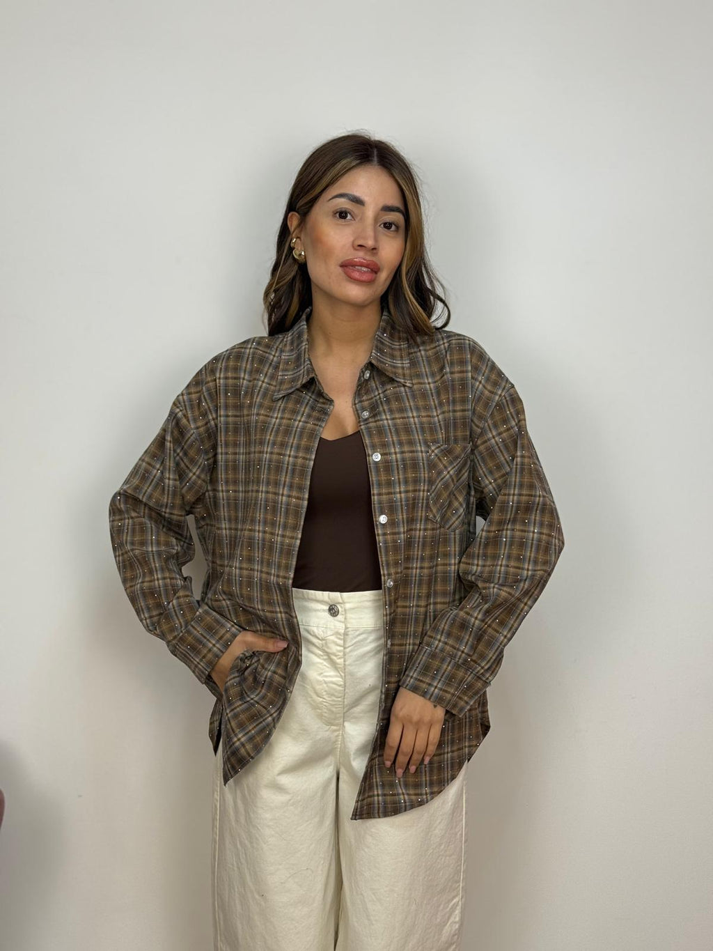 Camicia con Micro Punti Luce