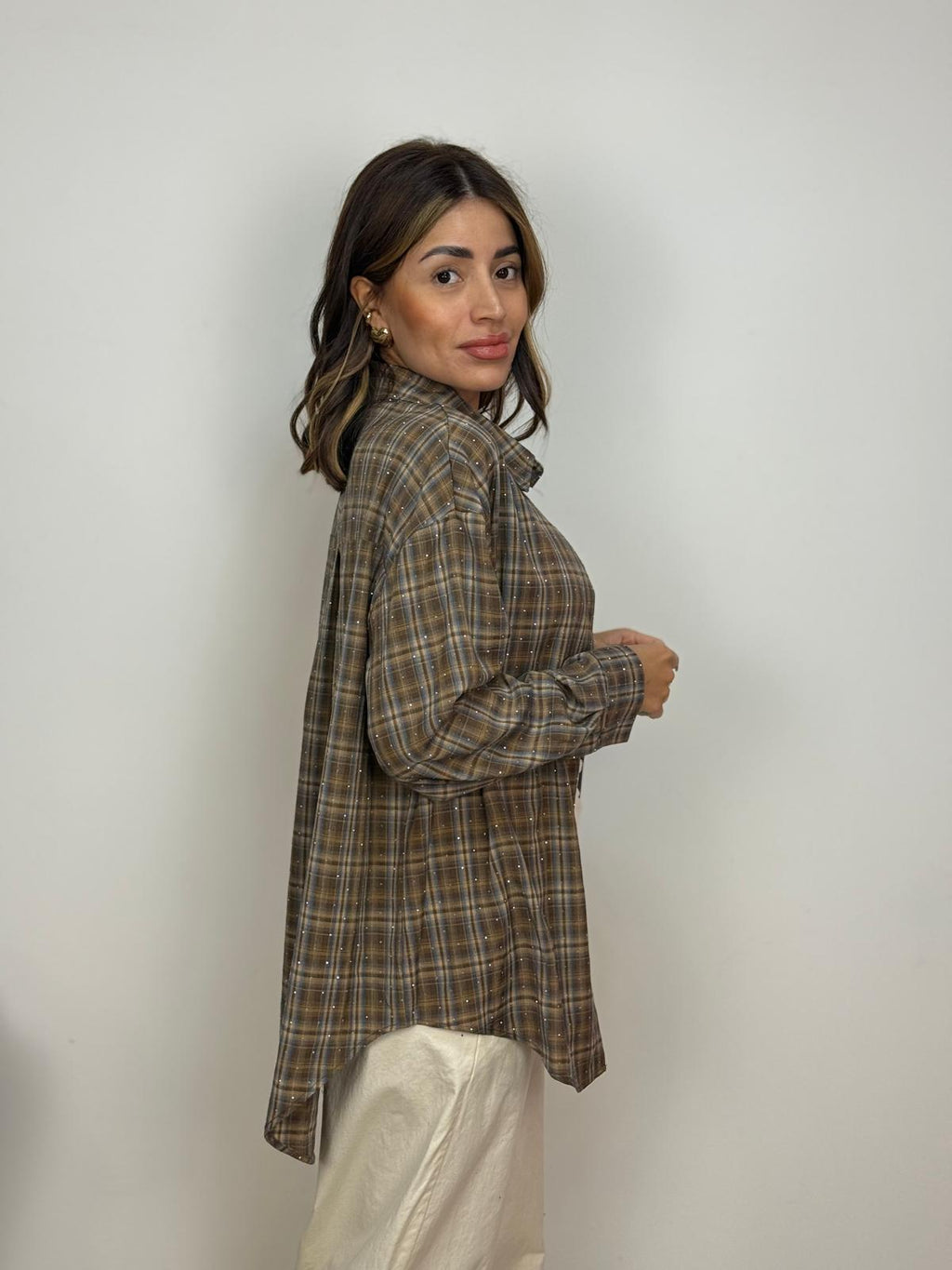 Camicia con Micro Punti Luce