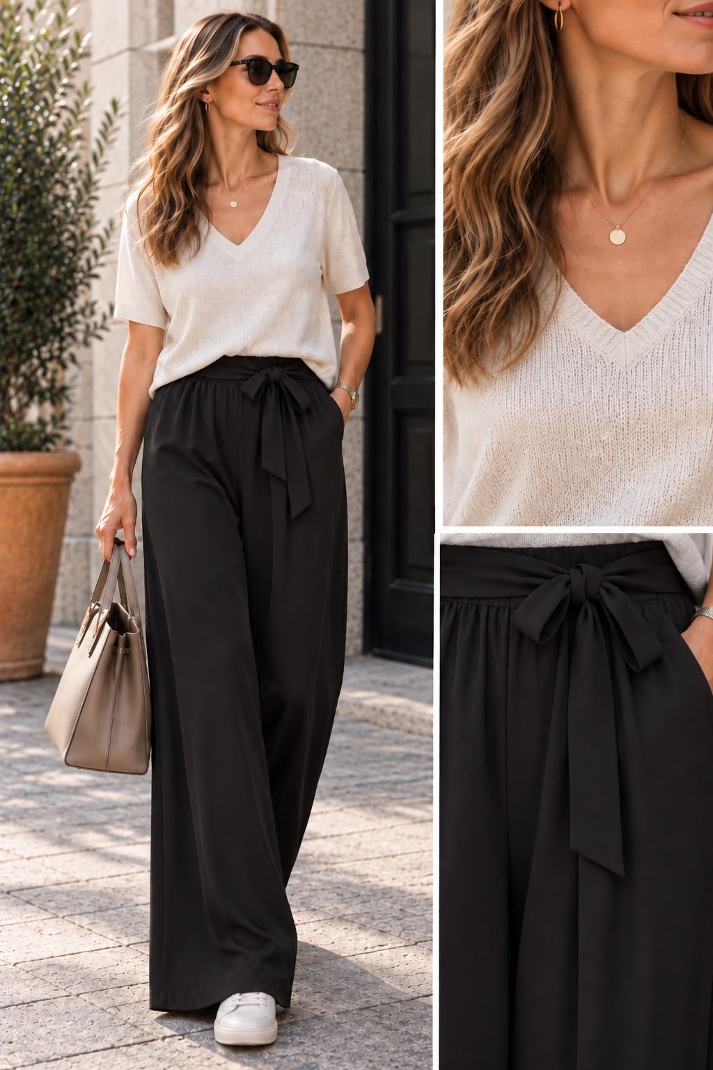 Pantalone Palazzo Simple Elasticizzato