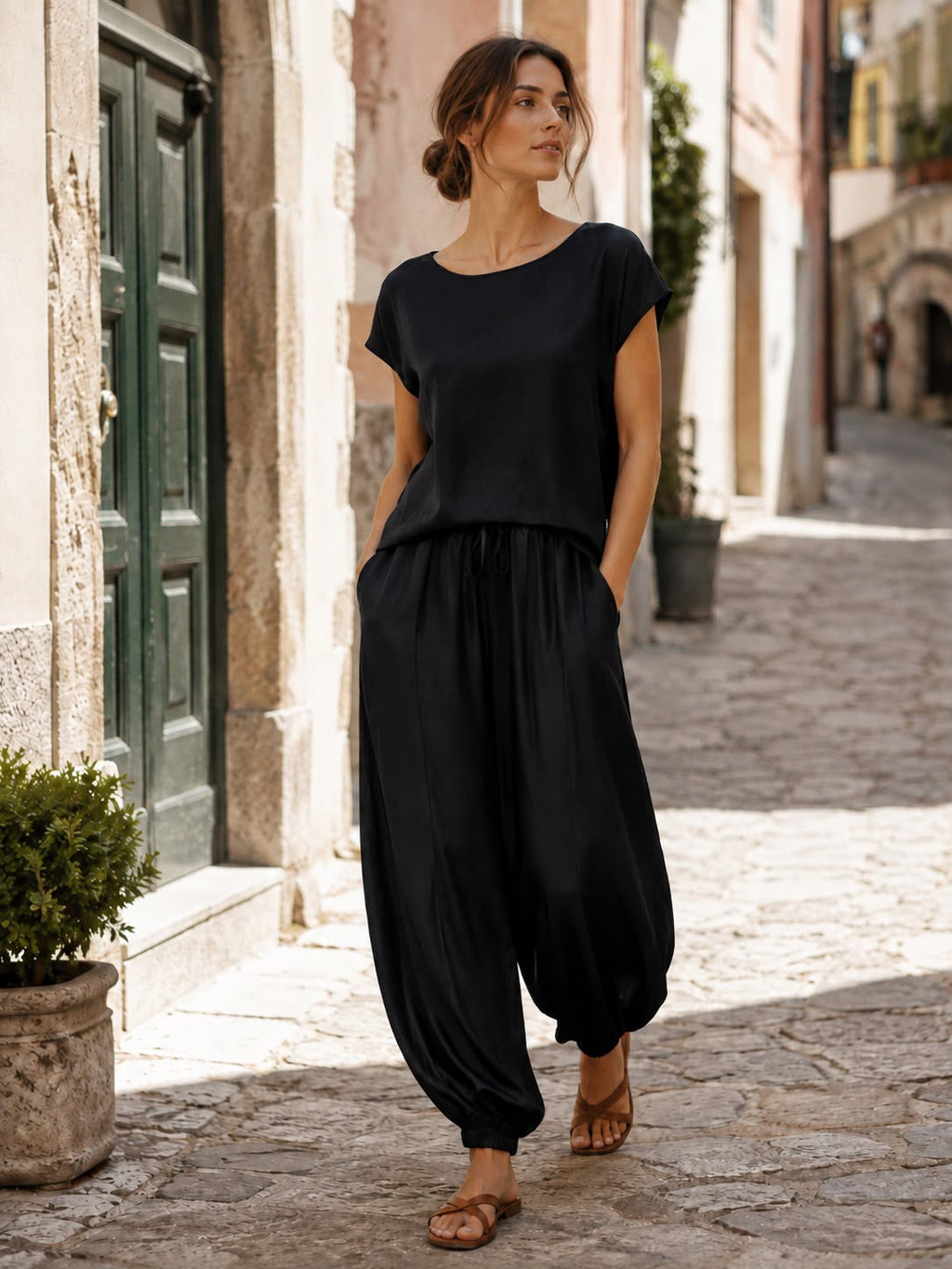 Pantalone Palloncino in Raso