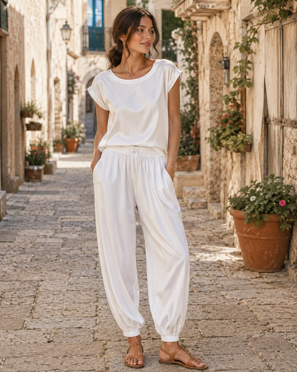 Pantalone Palloncino in Raso