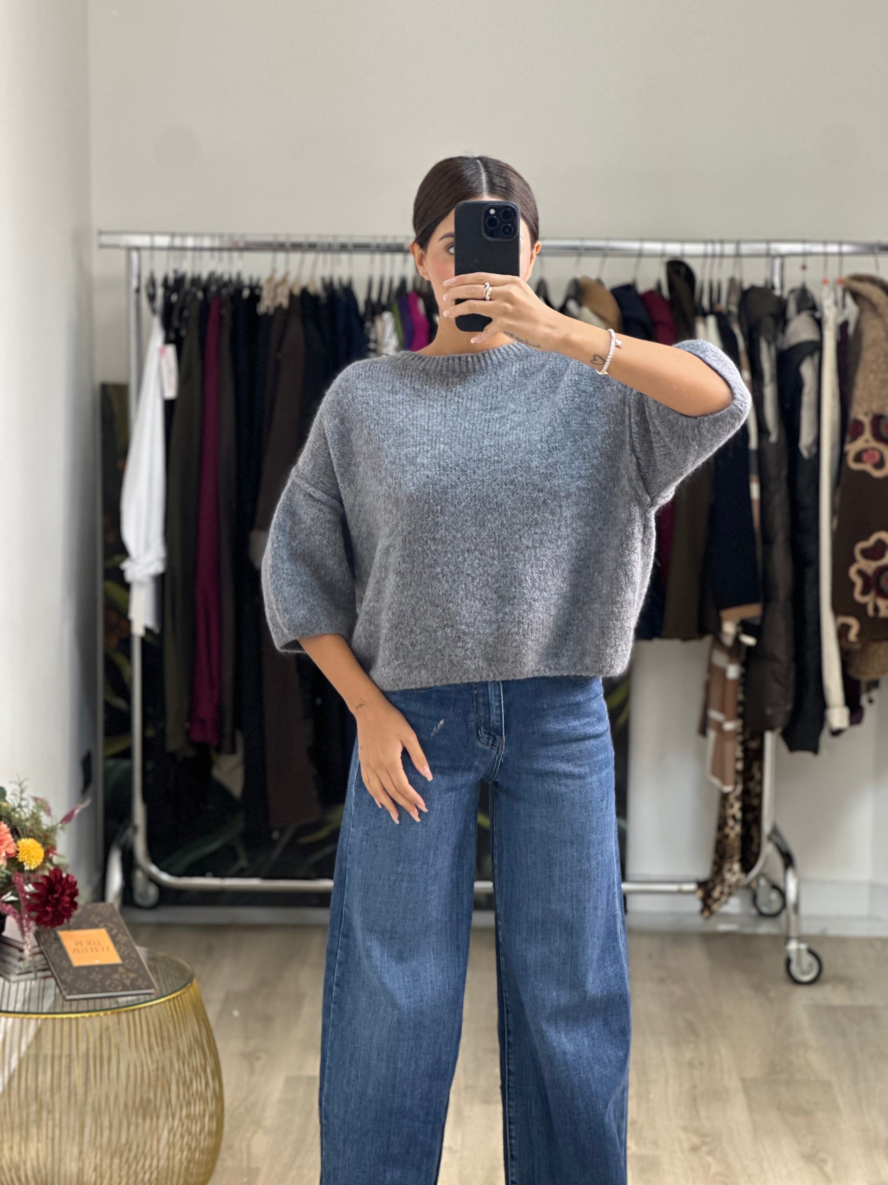 Maglione Morbido Tre Quarti