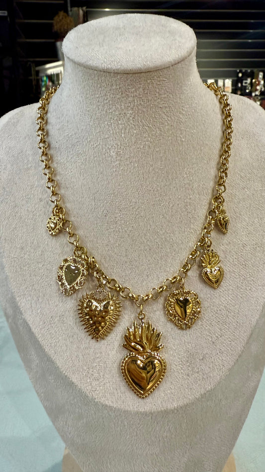 Collana acciaio  cuore
