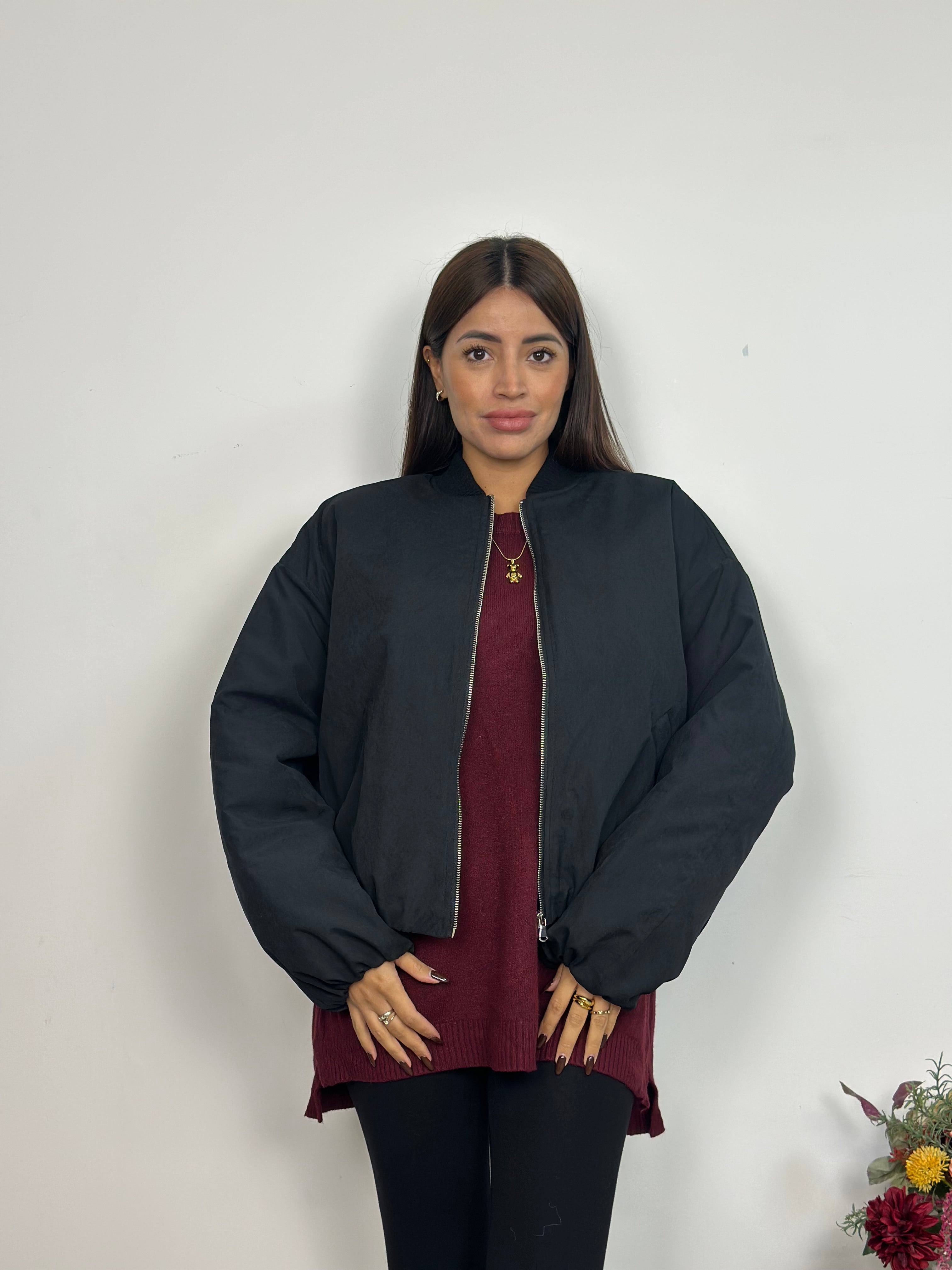 Maglia Over Girocollo Spalle Cadenti