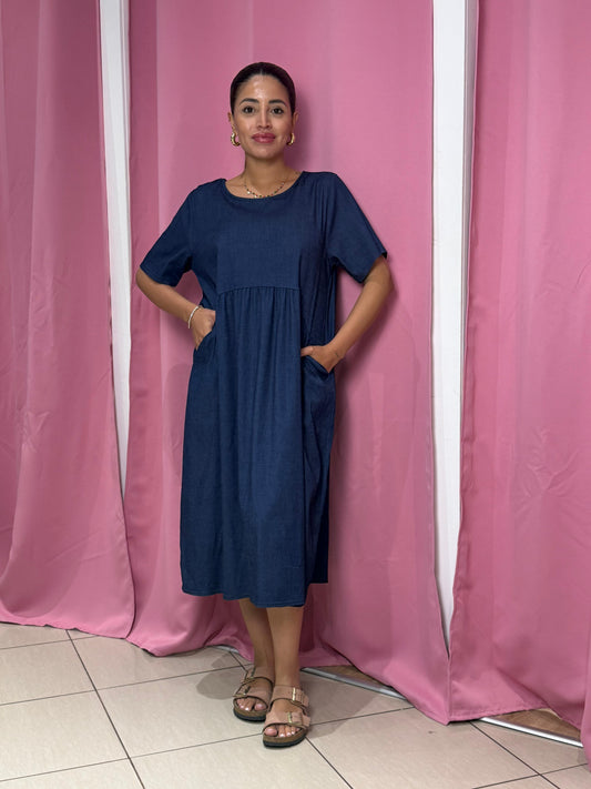 Abito denim over