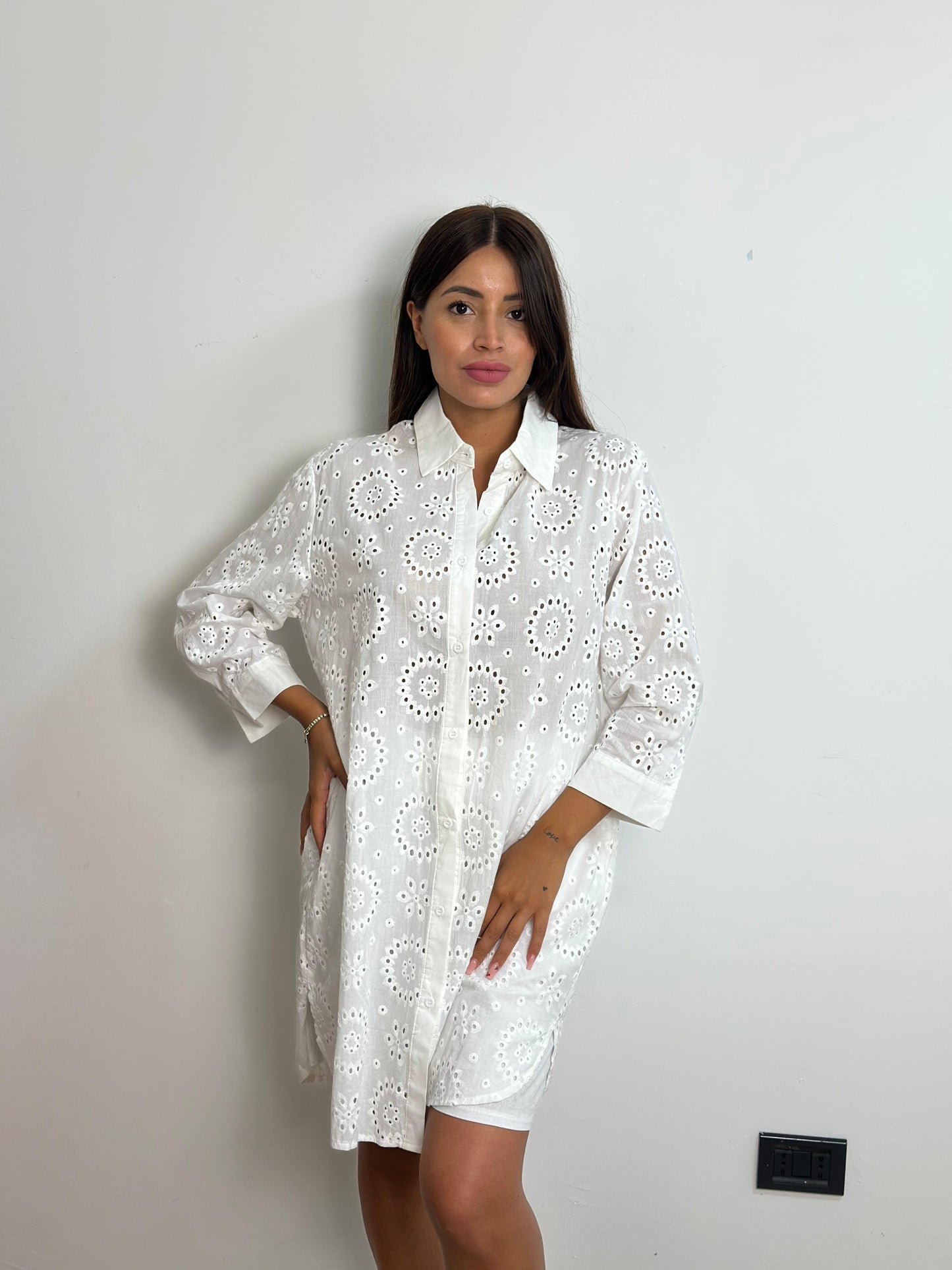 Camicia lungo Sangallo